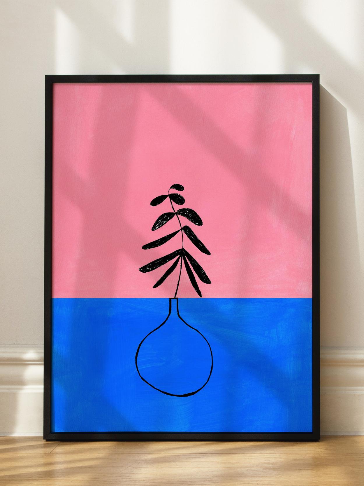 Pink and Blue Still Life