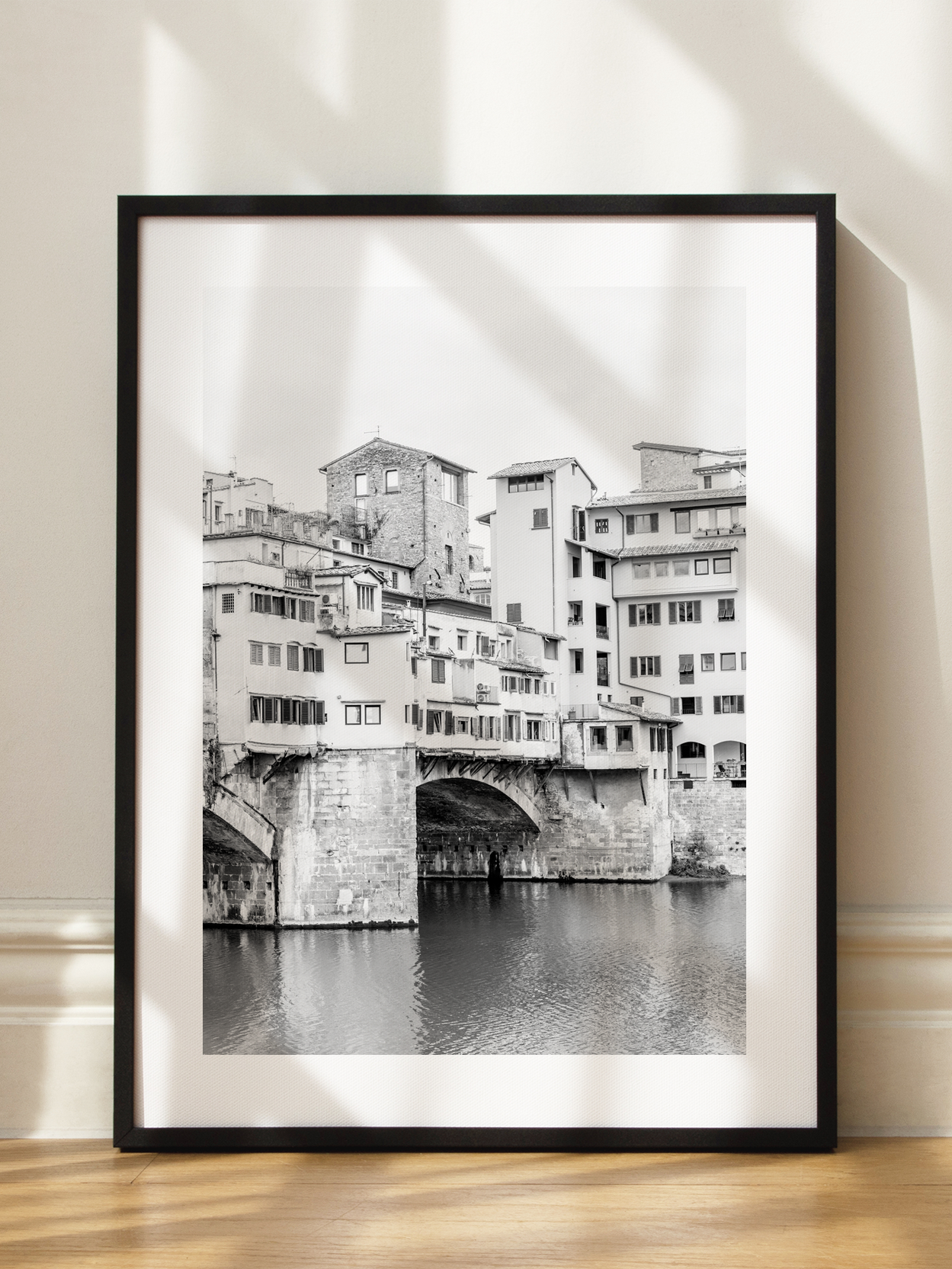 Ponte Vecchio Black and White