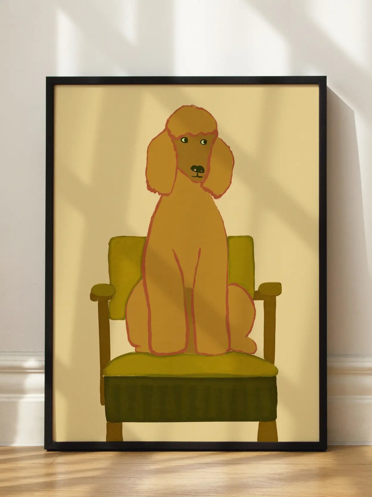Poodle on a Chair Poster