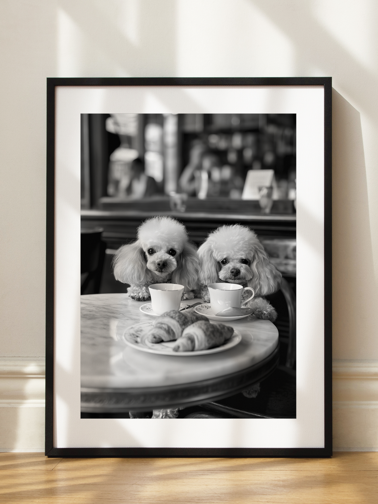 Poodles Having Coffee