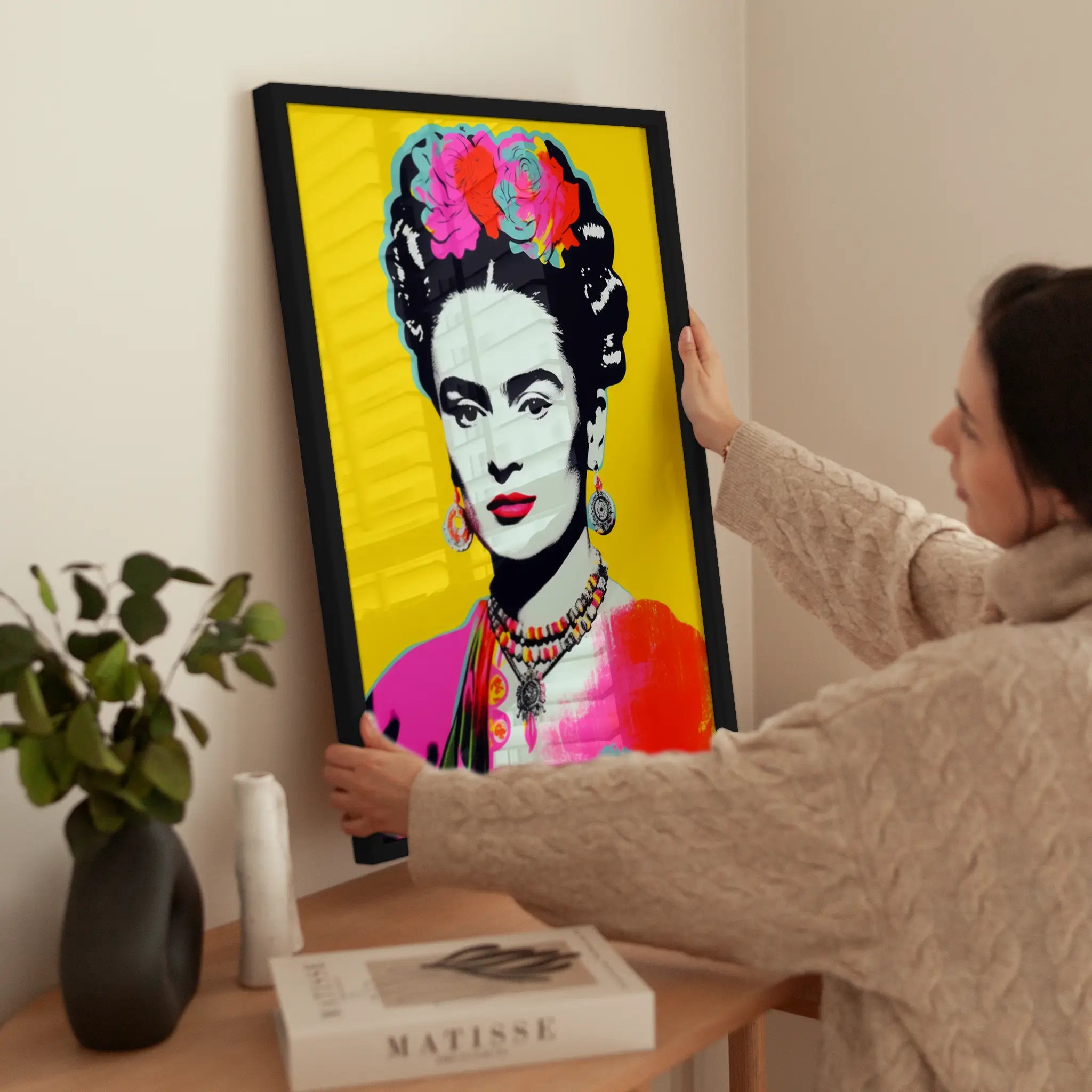 Pop Frida wird aufgehängt