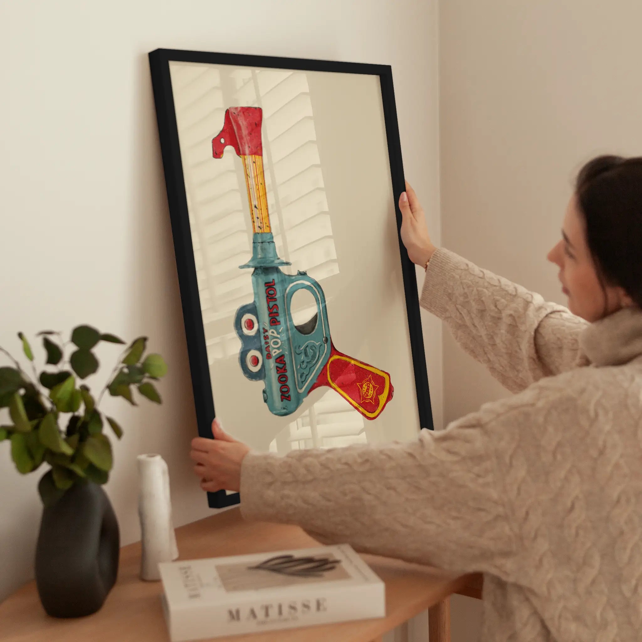 Pop Pistol wird aufgehängt