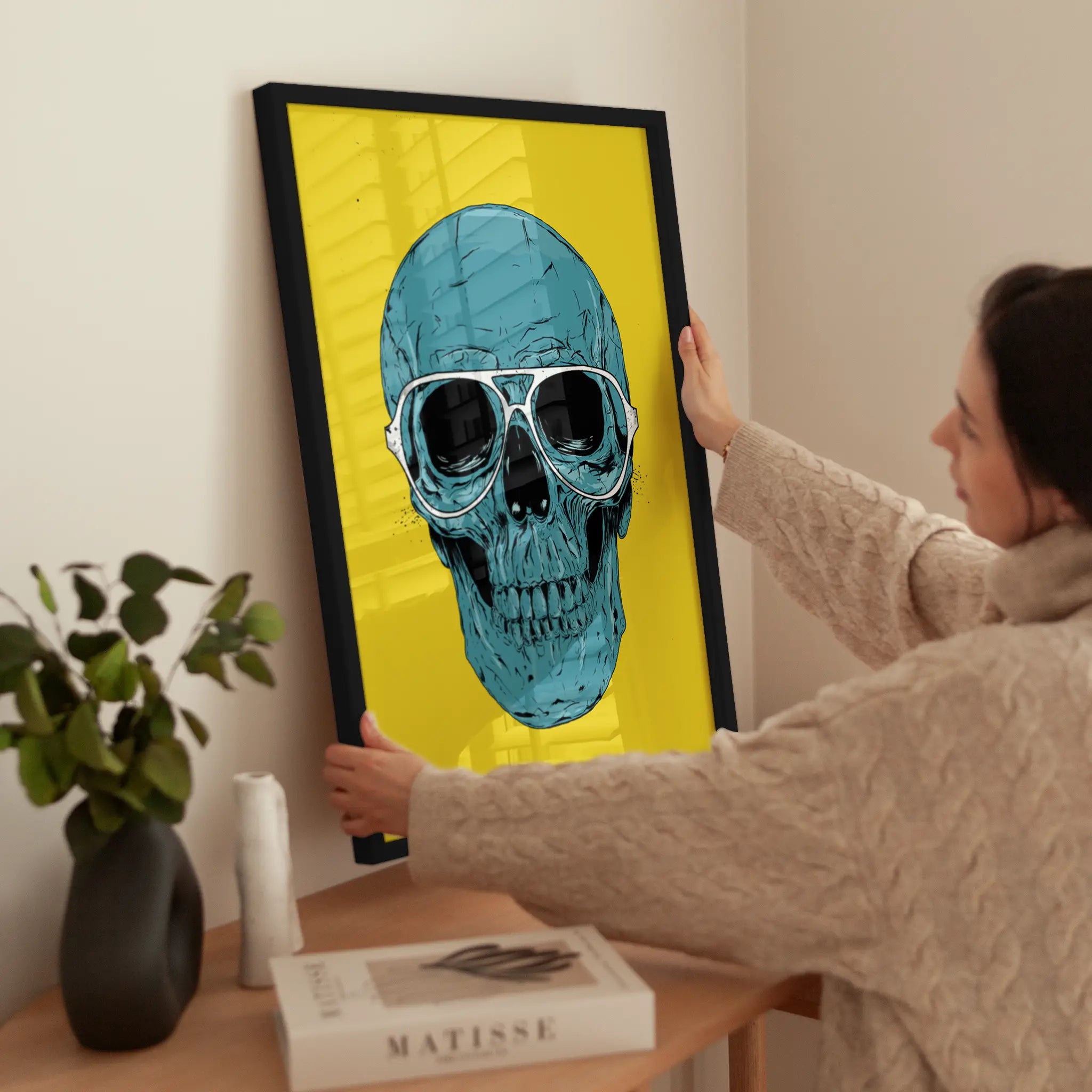Pop Skull wird aufgehängt
