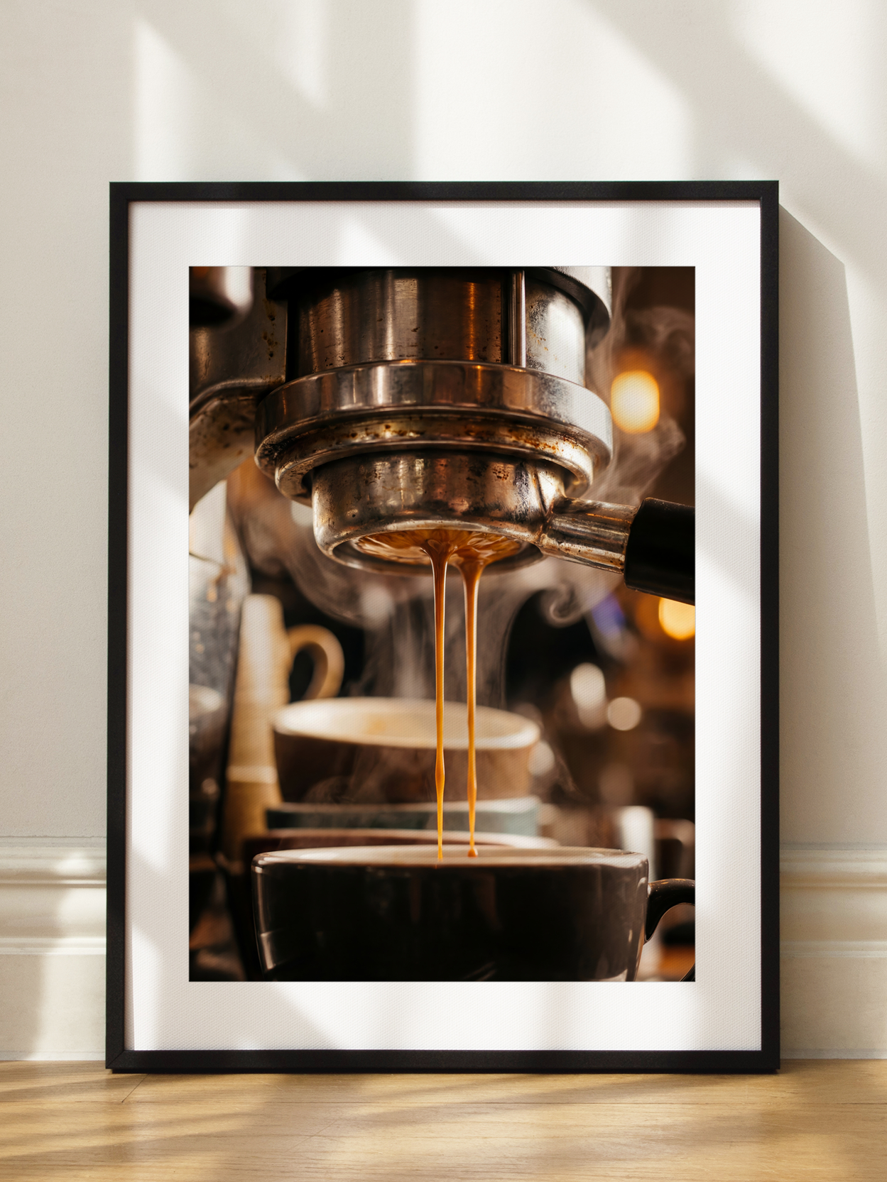 Portafilter Espresso Brewing Poster