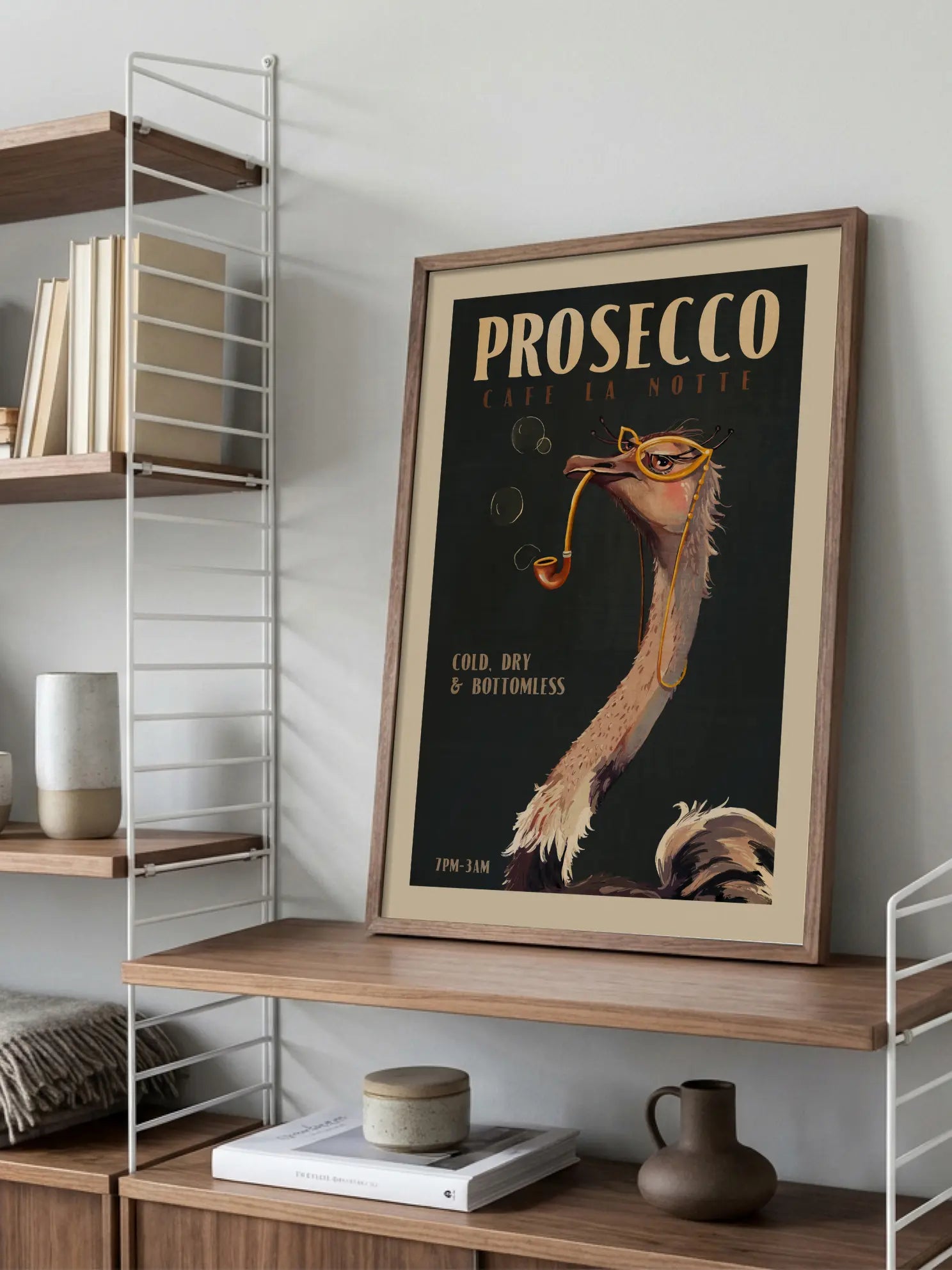 Prosecco Cafe La Notte Poster