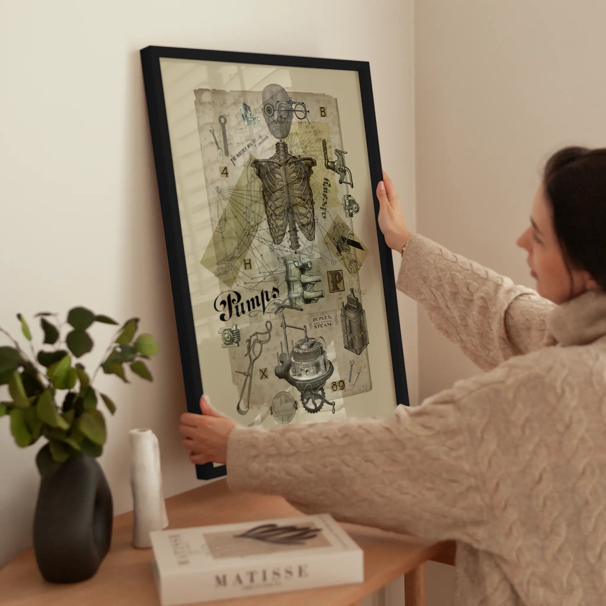 Pumps wird aufgehängt