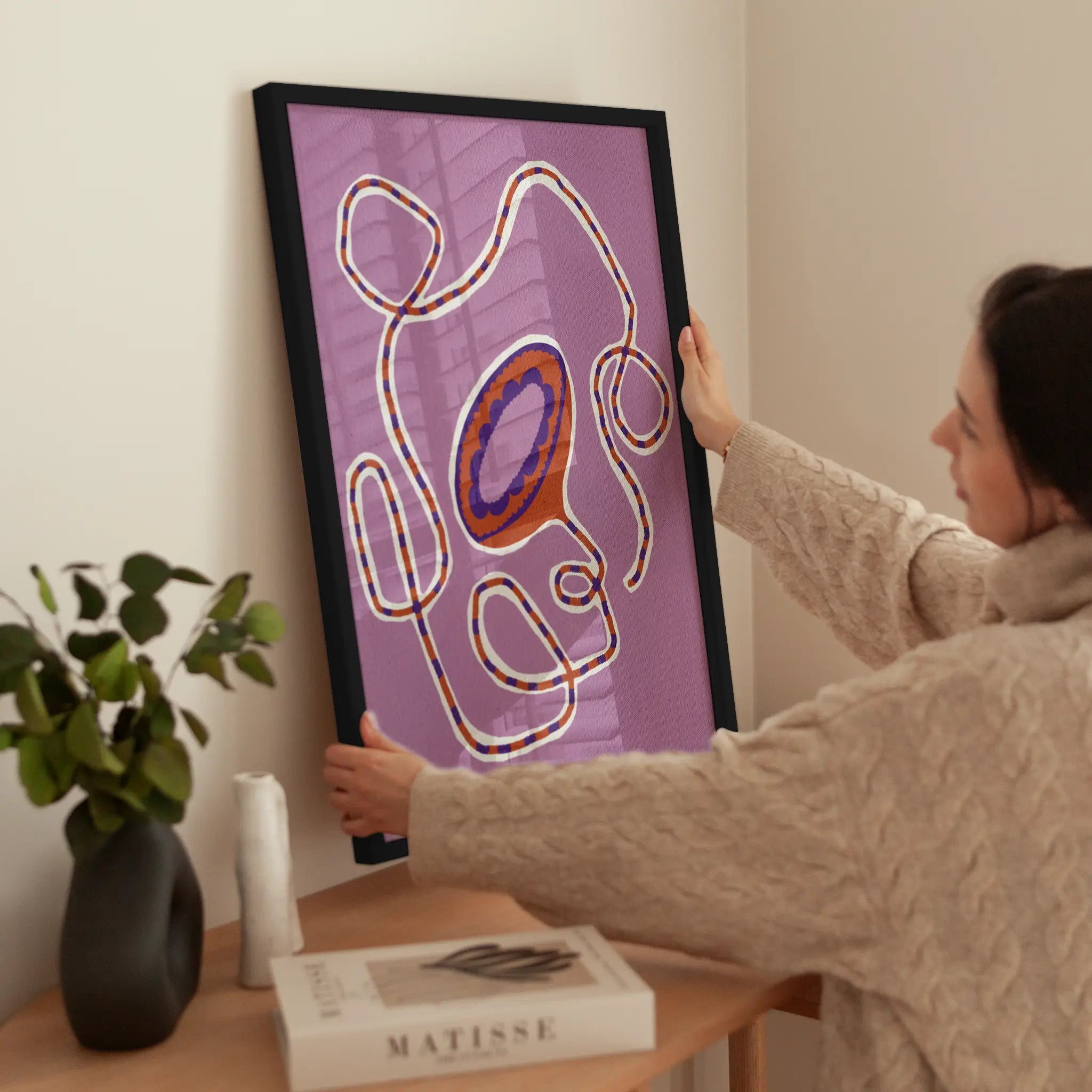 Purple Loop wird aufgehängt