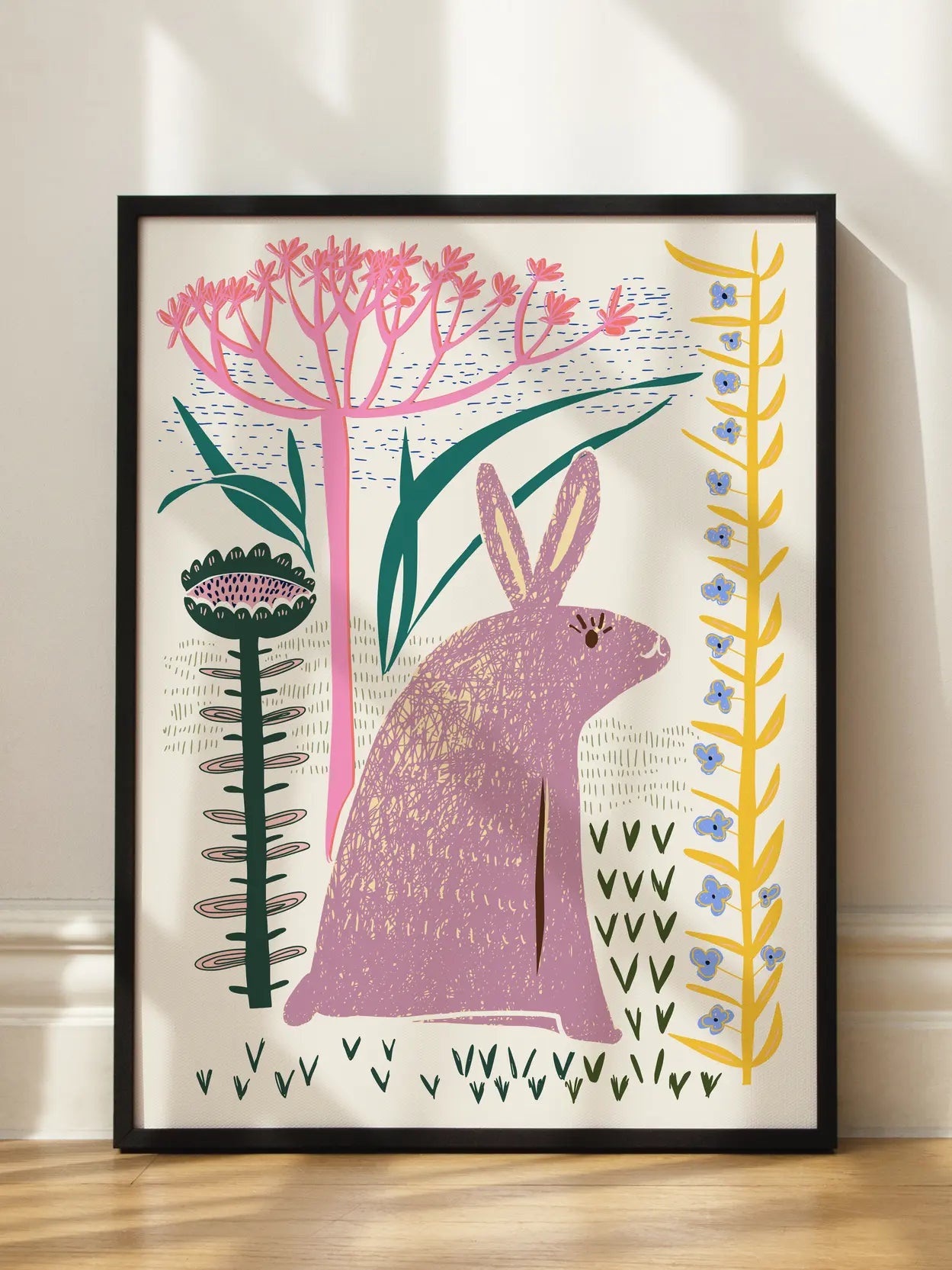 Rabbit Botanical Illustration