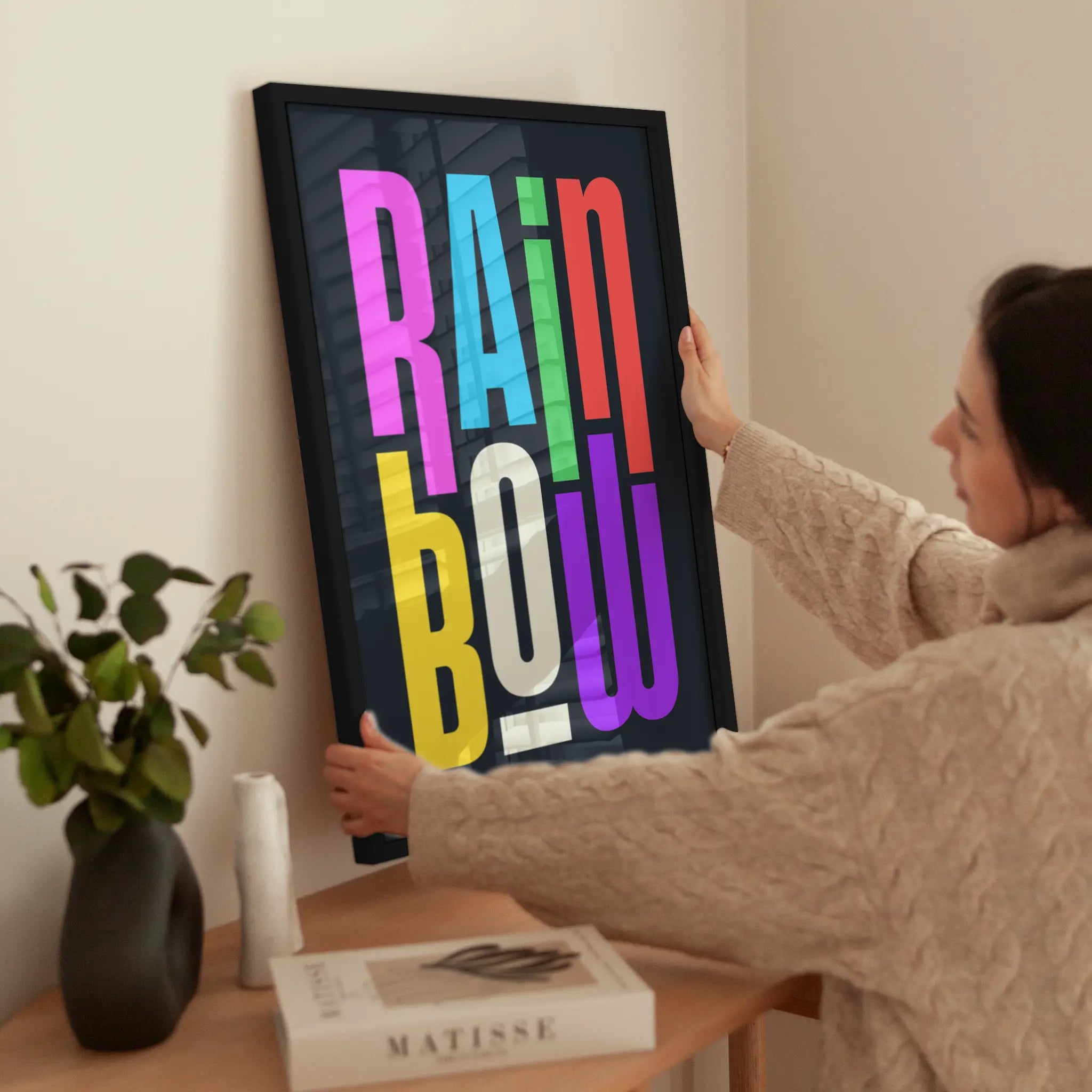 Rainbow wird aufgehängt
