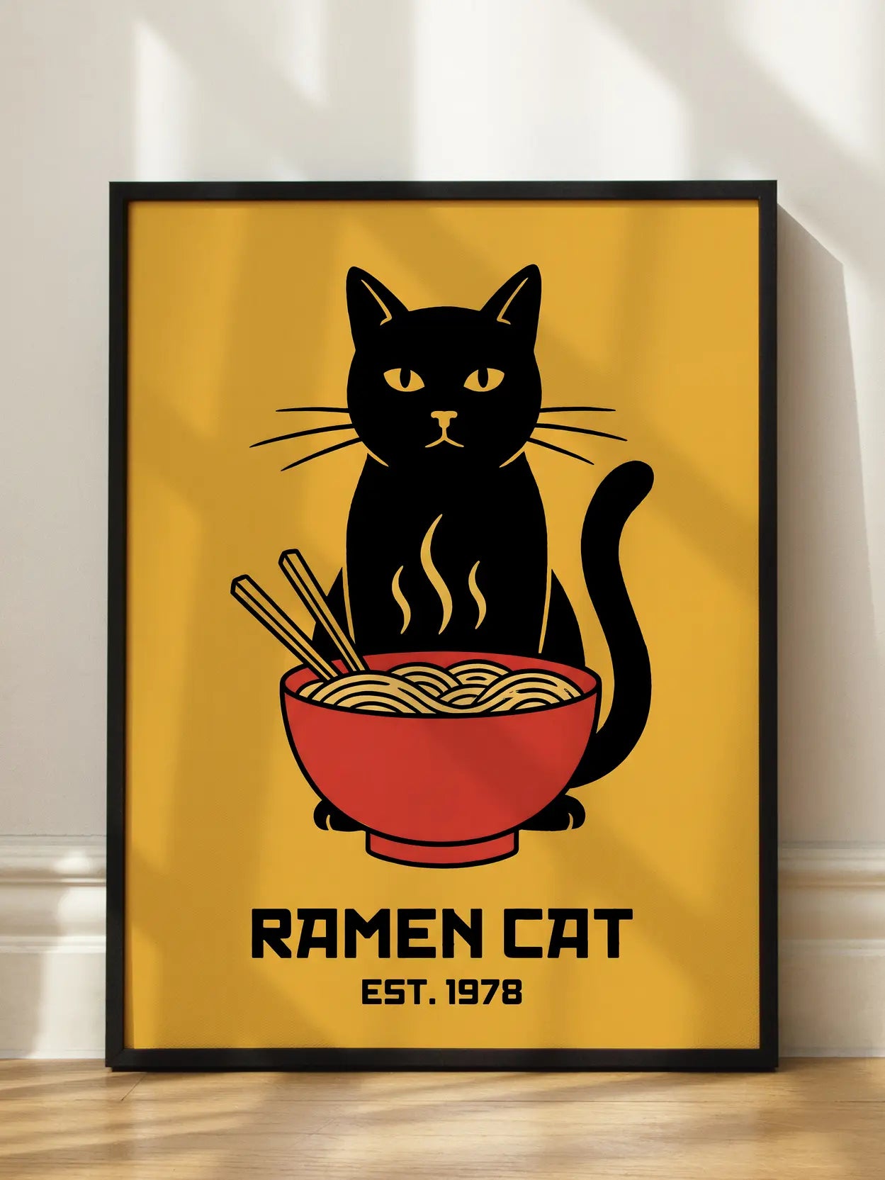 Ramen Cat Poster