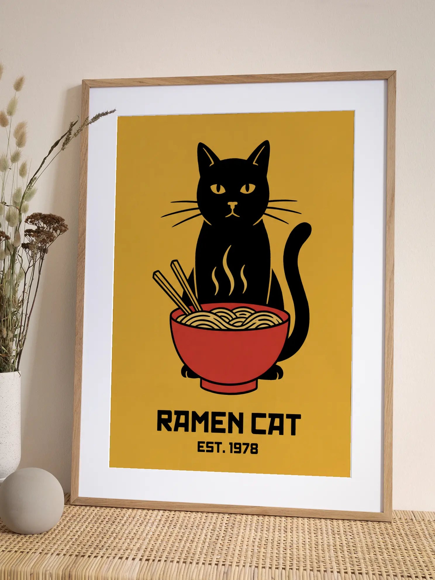 Ramen Cat Poster