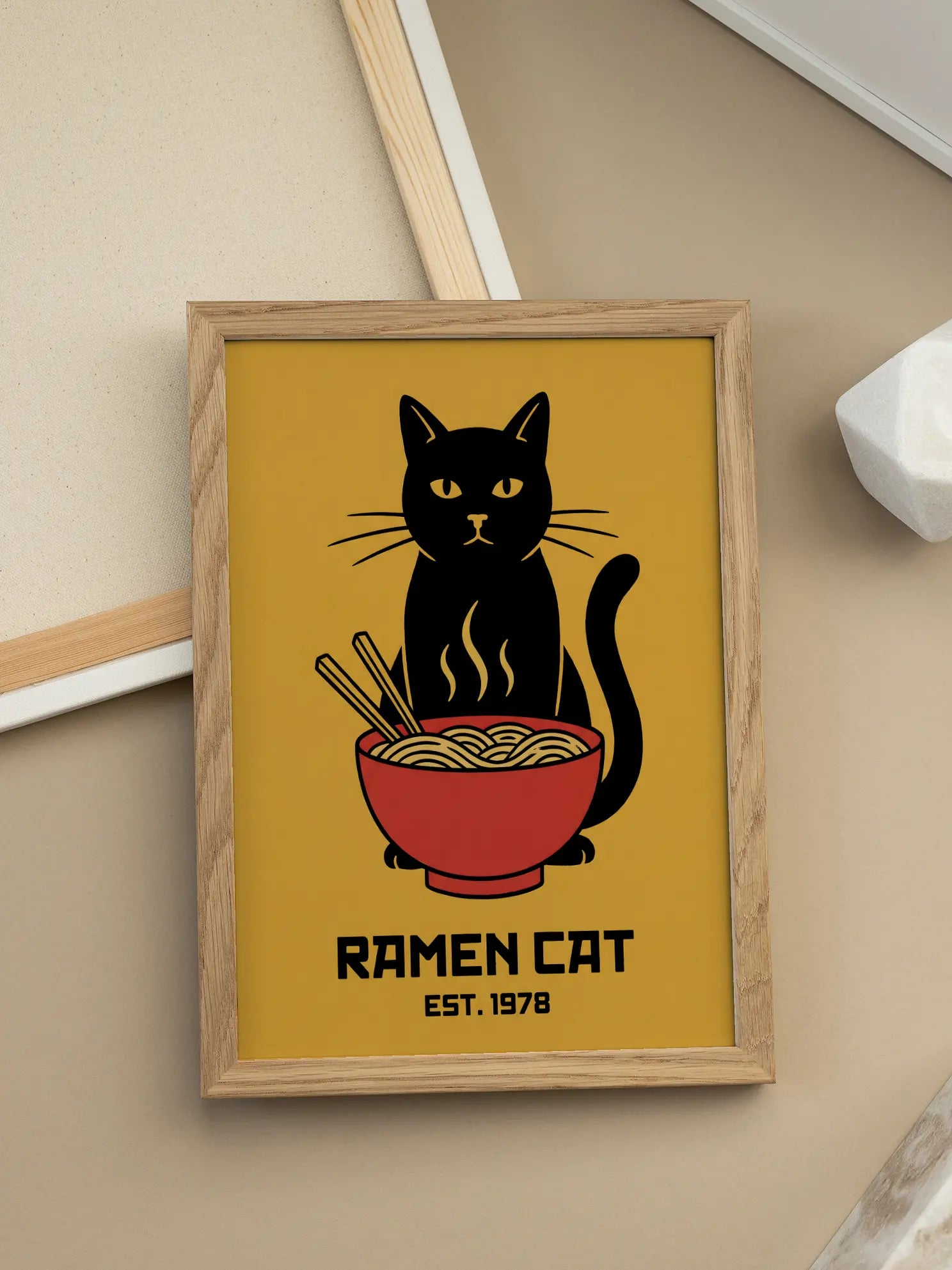 Ramen Cat Poster