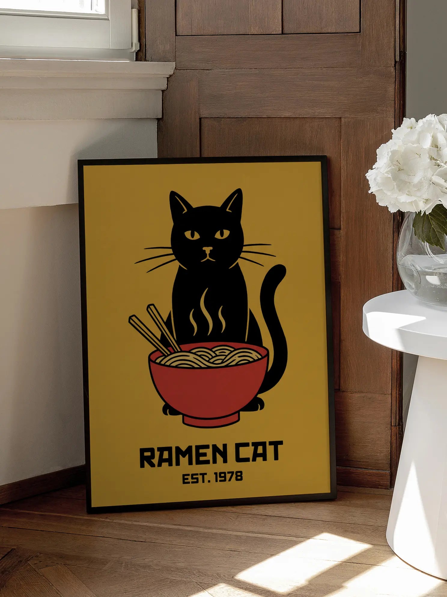 Ramen Cat Poster