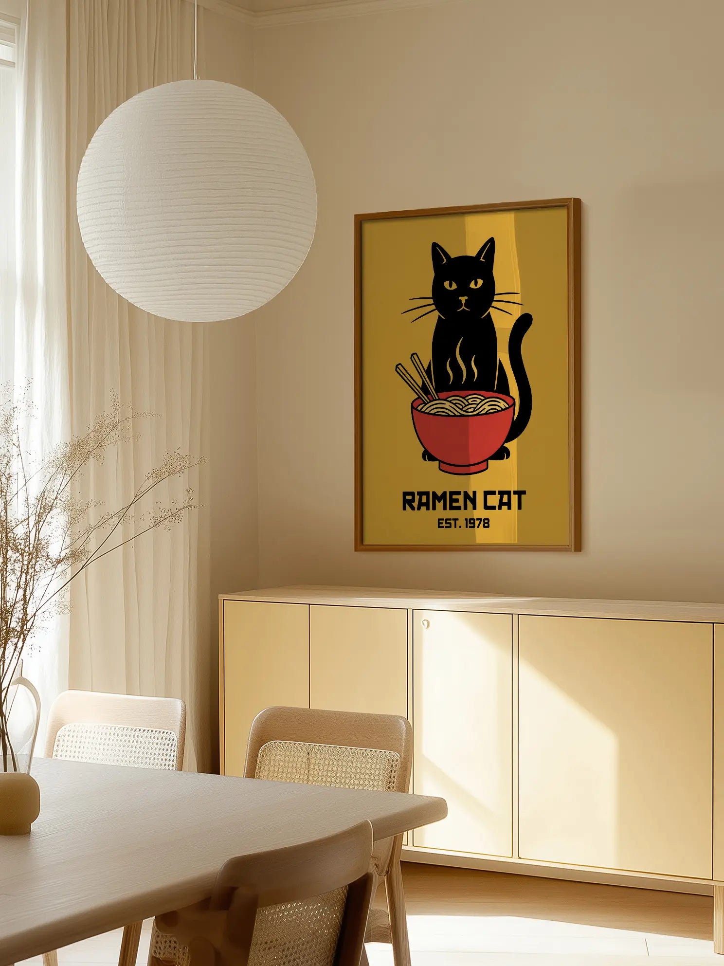 Ramen Cat Poster