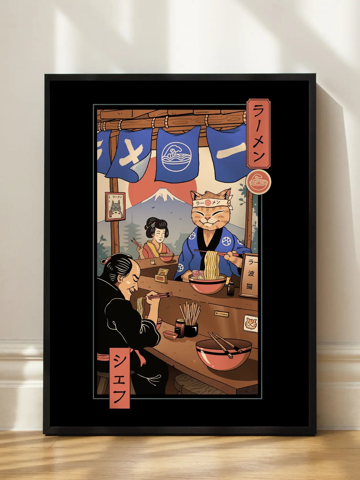 Ramen Cat No2 Poster