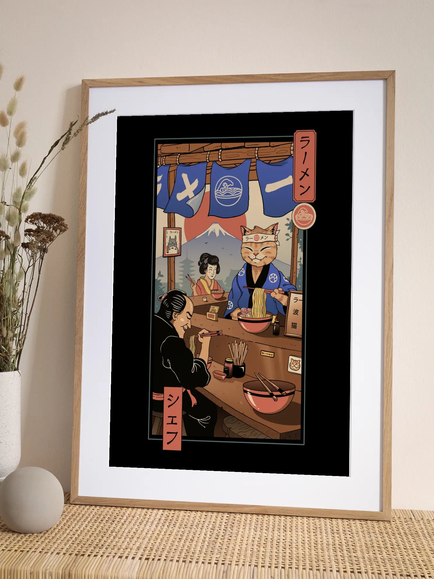 Ramen Cat No2 Poster