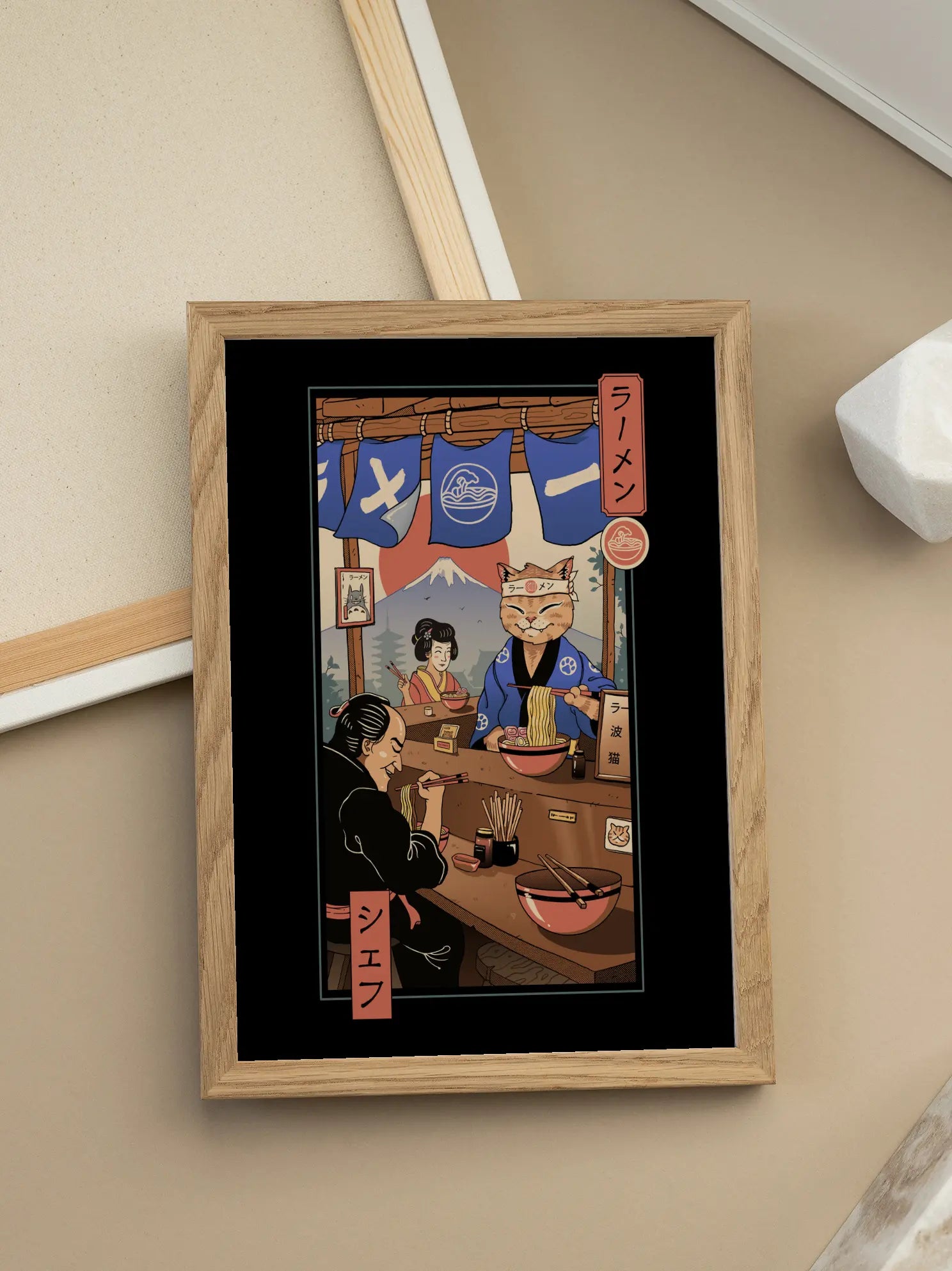 Ramen Cat No2 Poster