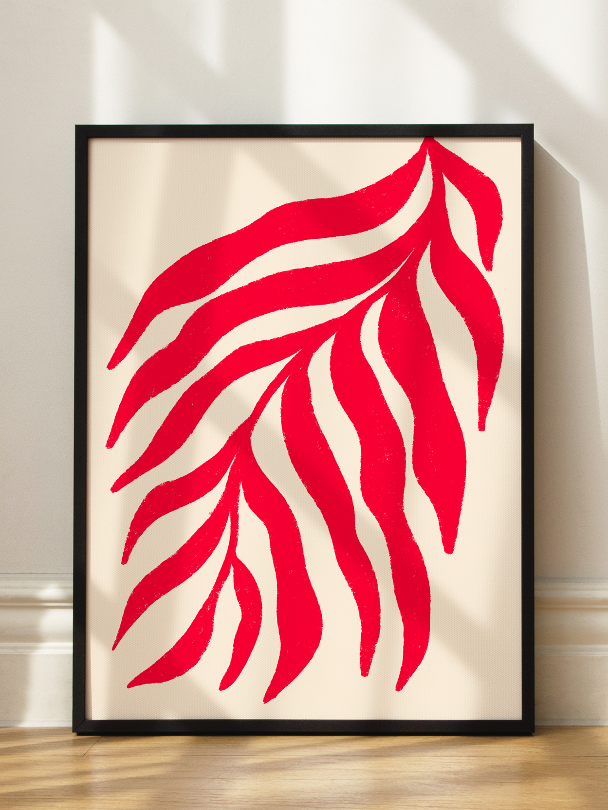Red Wavy Leaf
