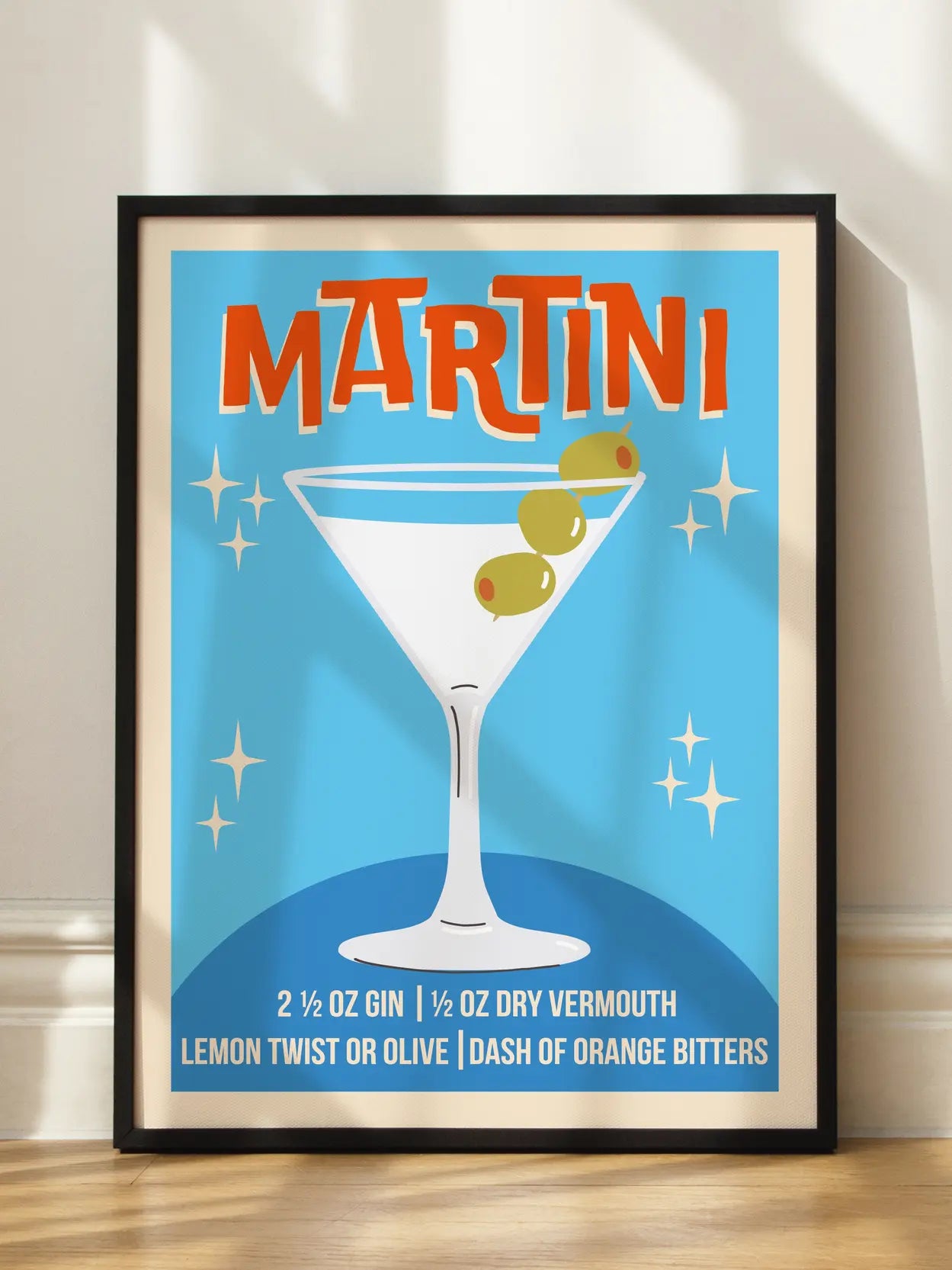 Retro Martini Poster