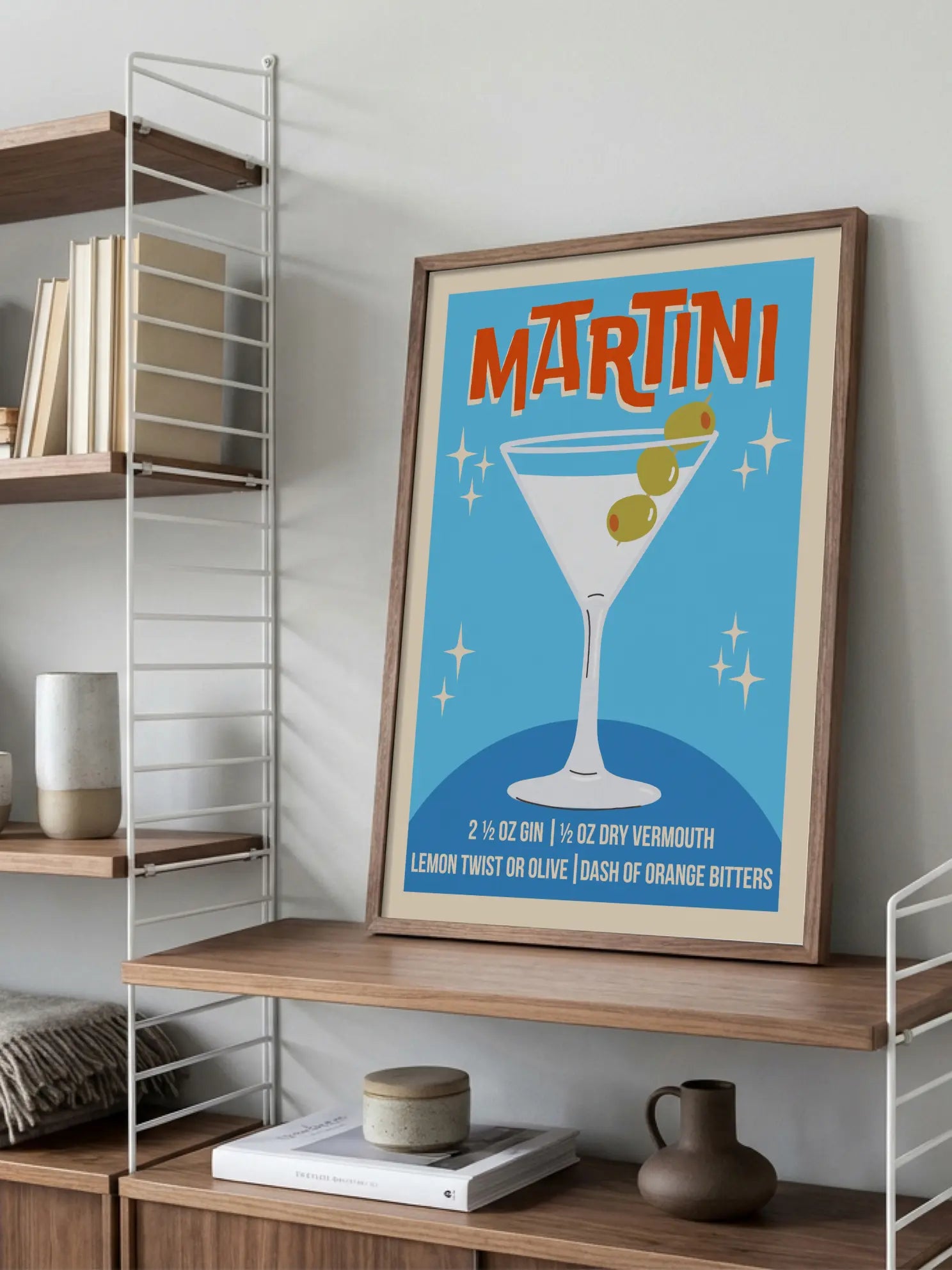 Retro Martini Poster