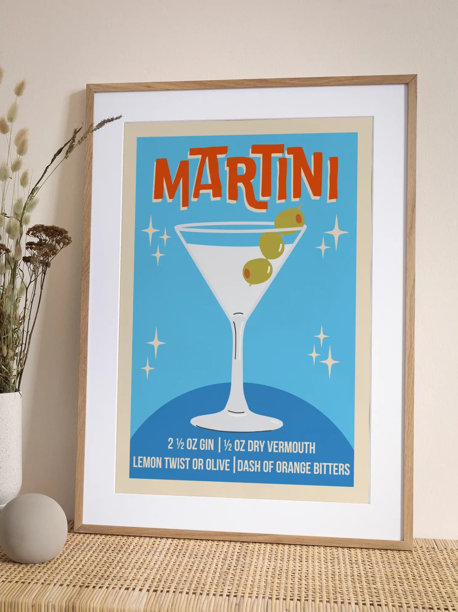 Retro Martini Poster
