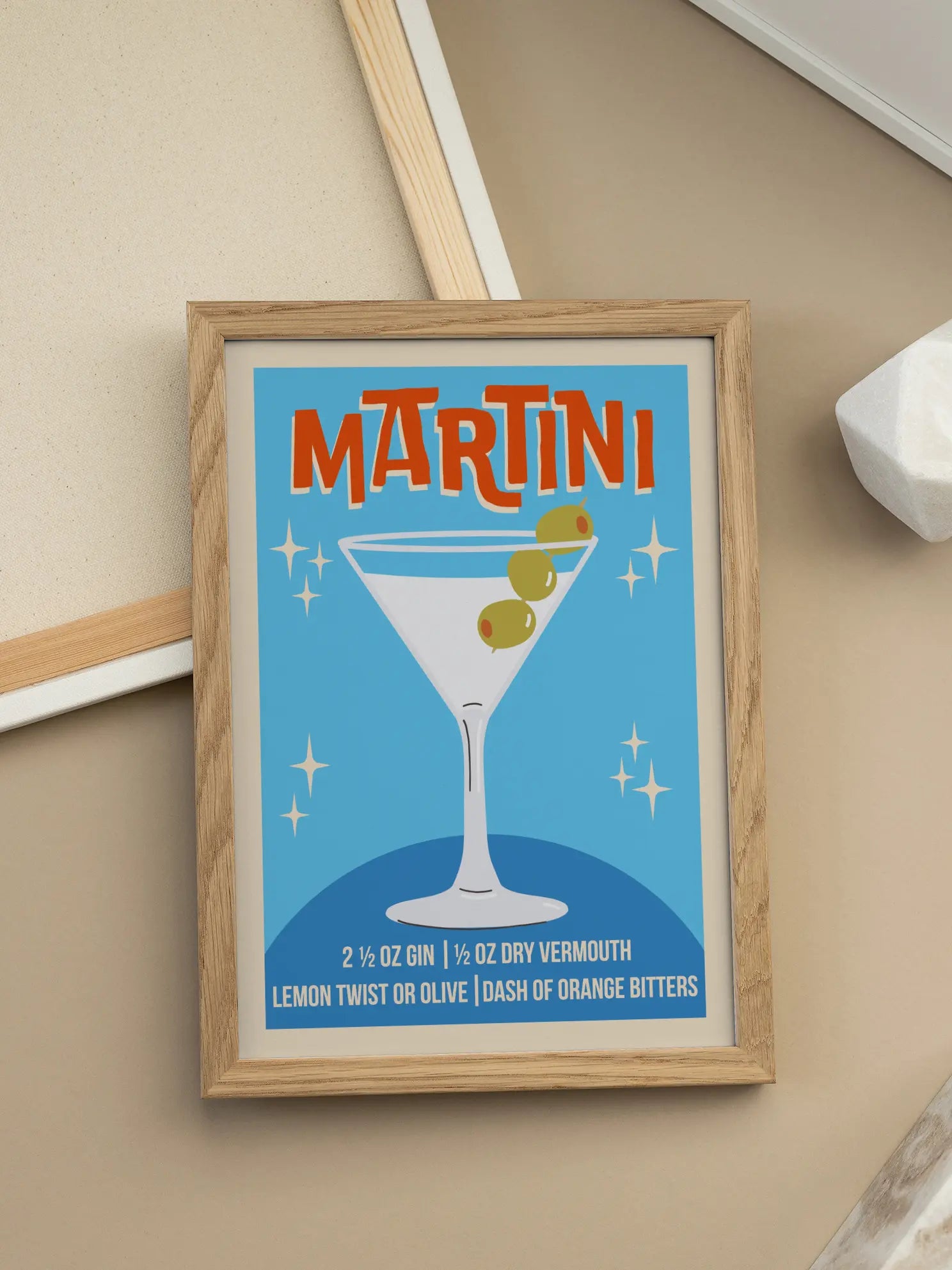 Retro Martini Poster