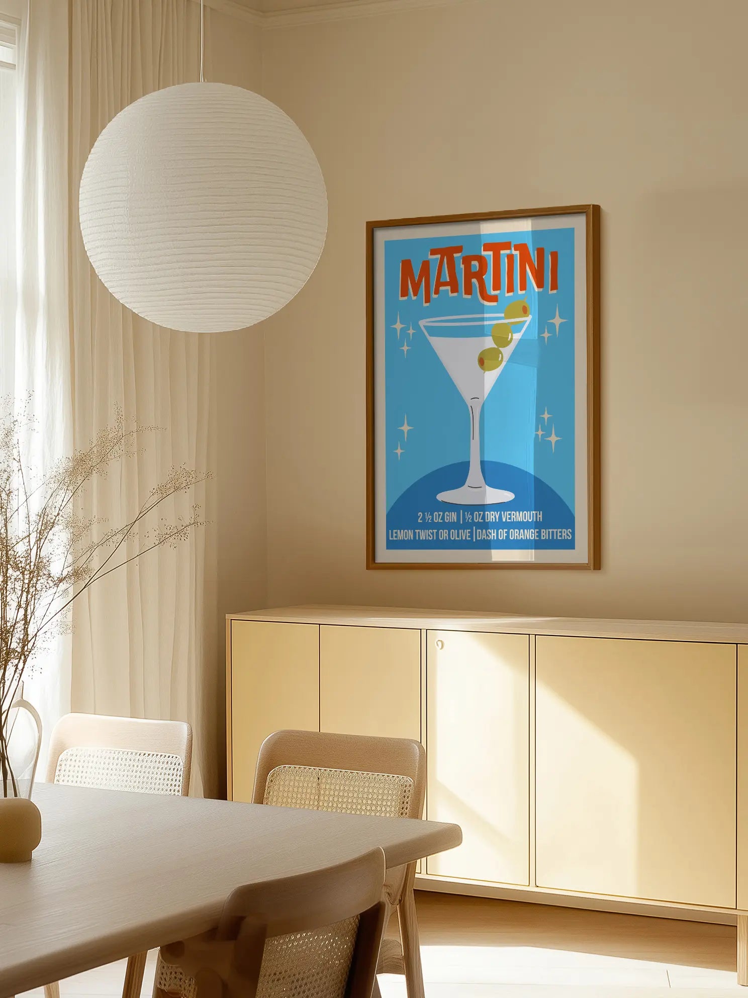 Retro Martini Poster
