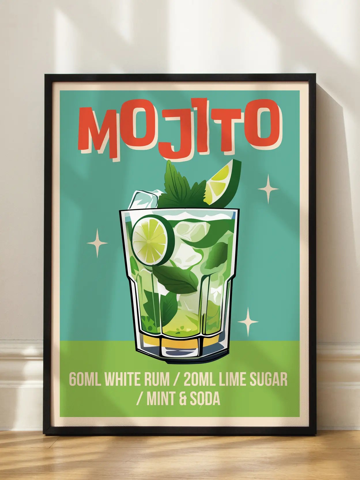 Retro Mojito Poster