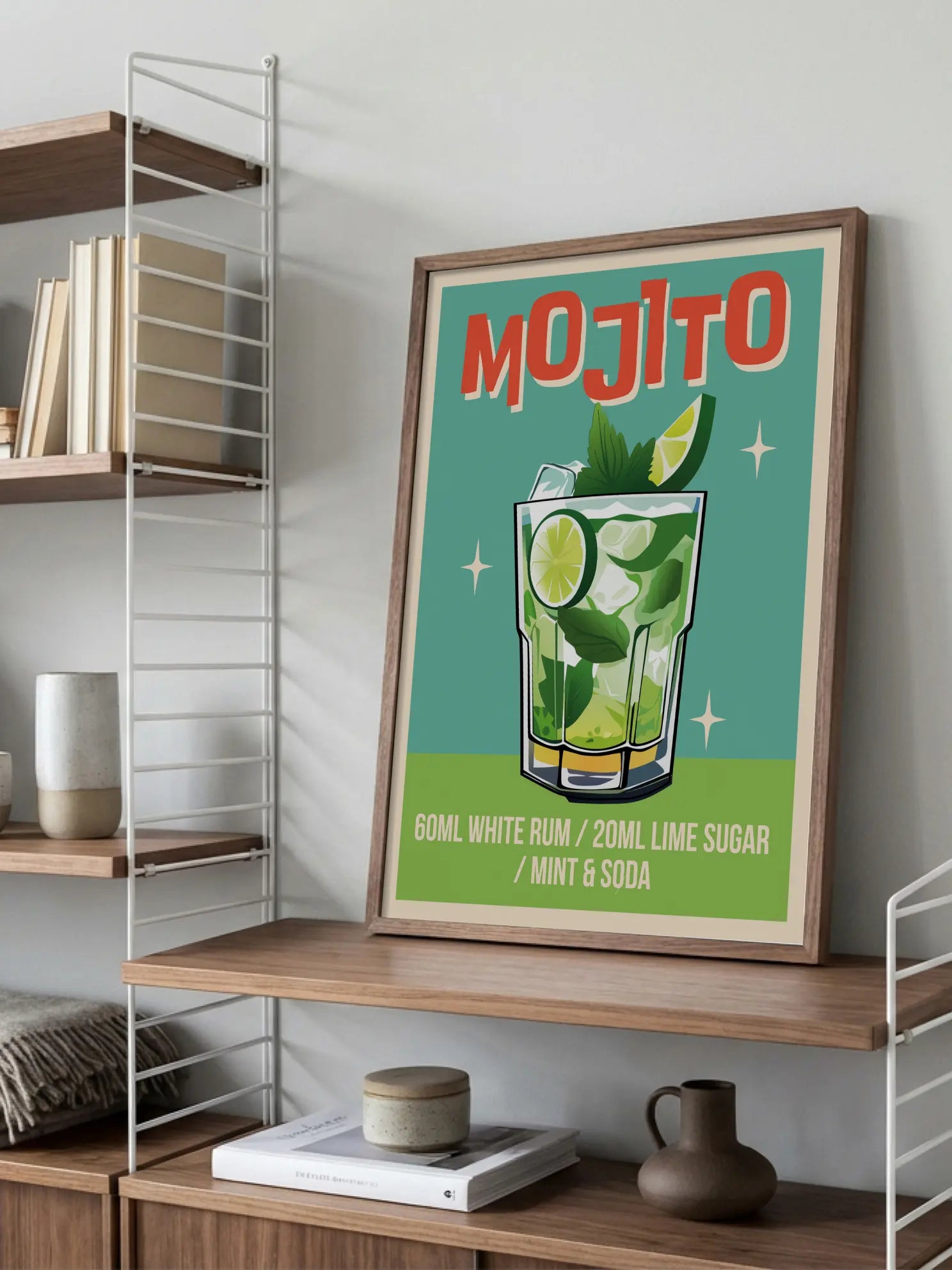 Retro Mojito Poster