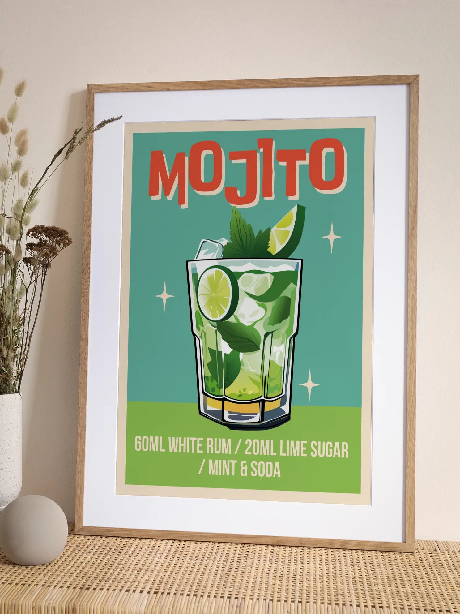 Retro Mojito Poster