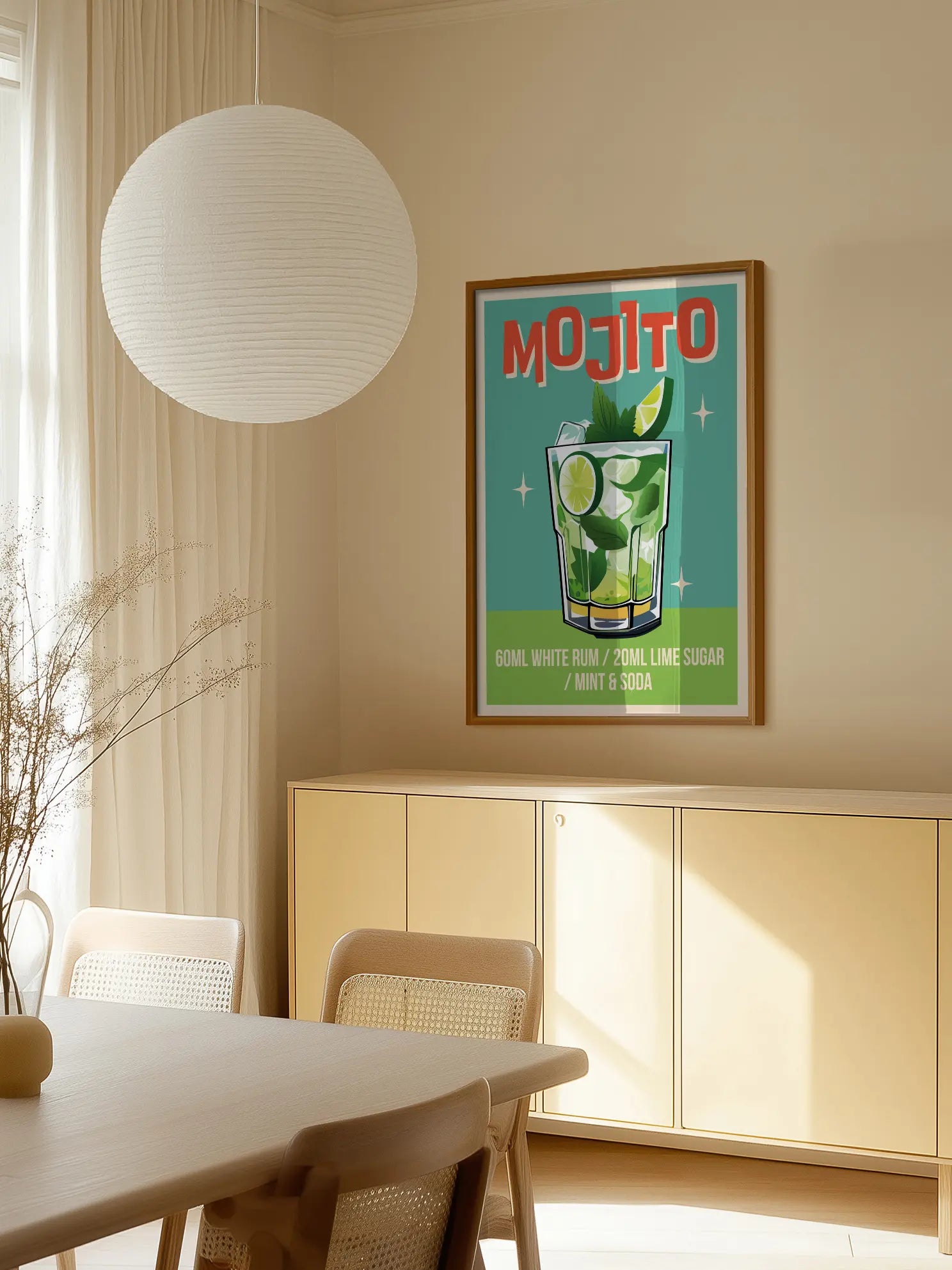 Retro Mojito Poster