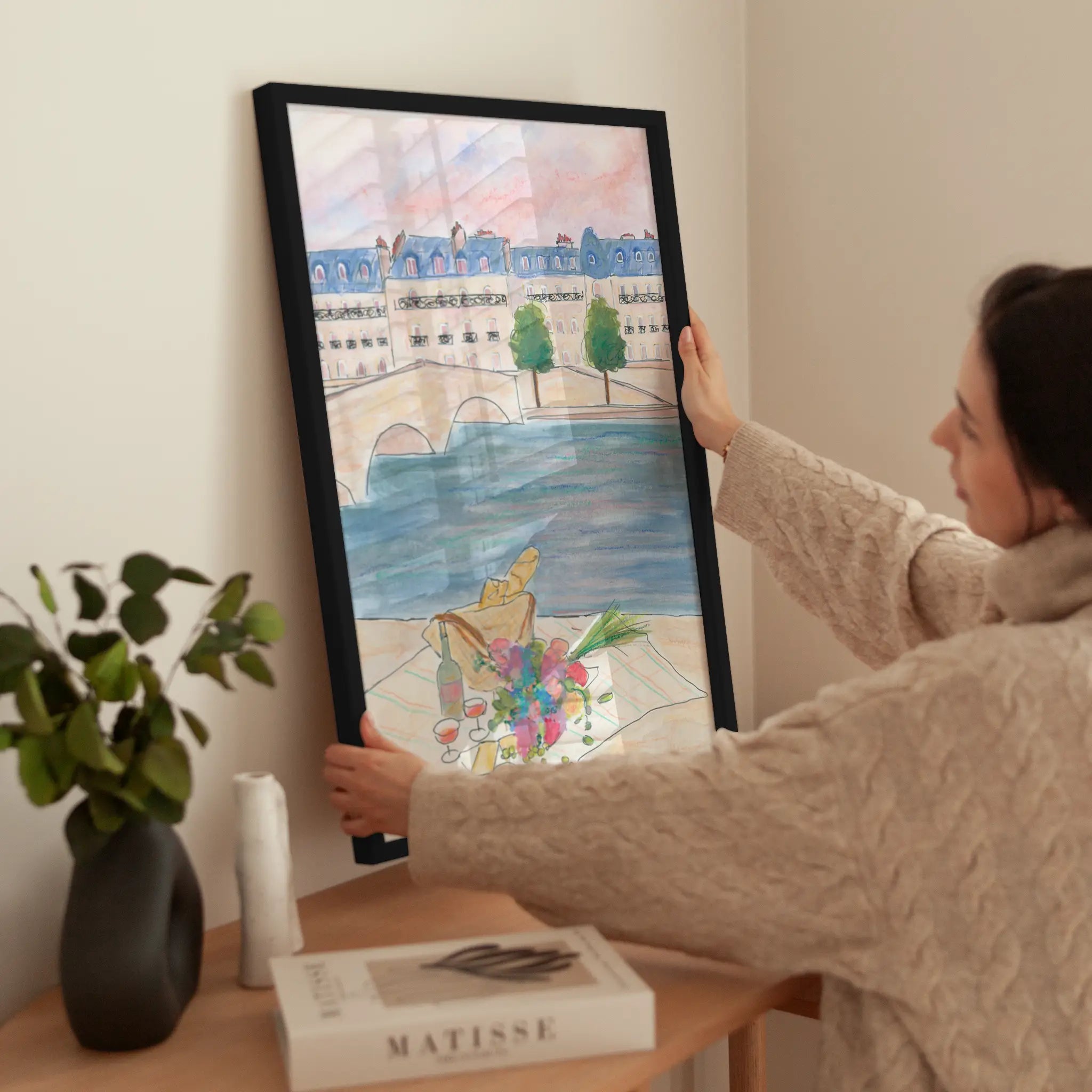 River Picnic wird aufgehängt