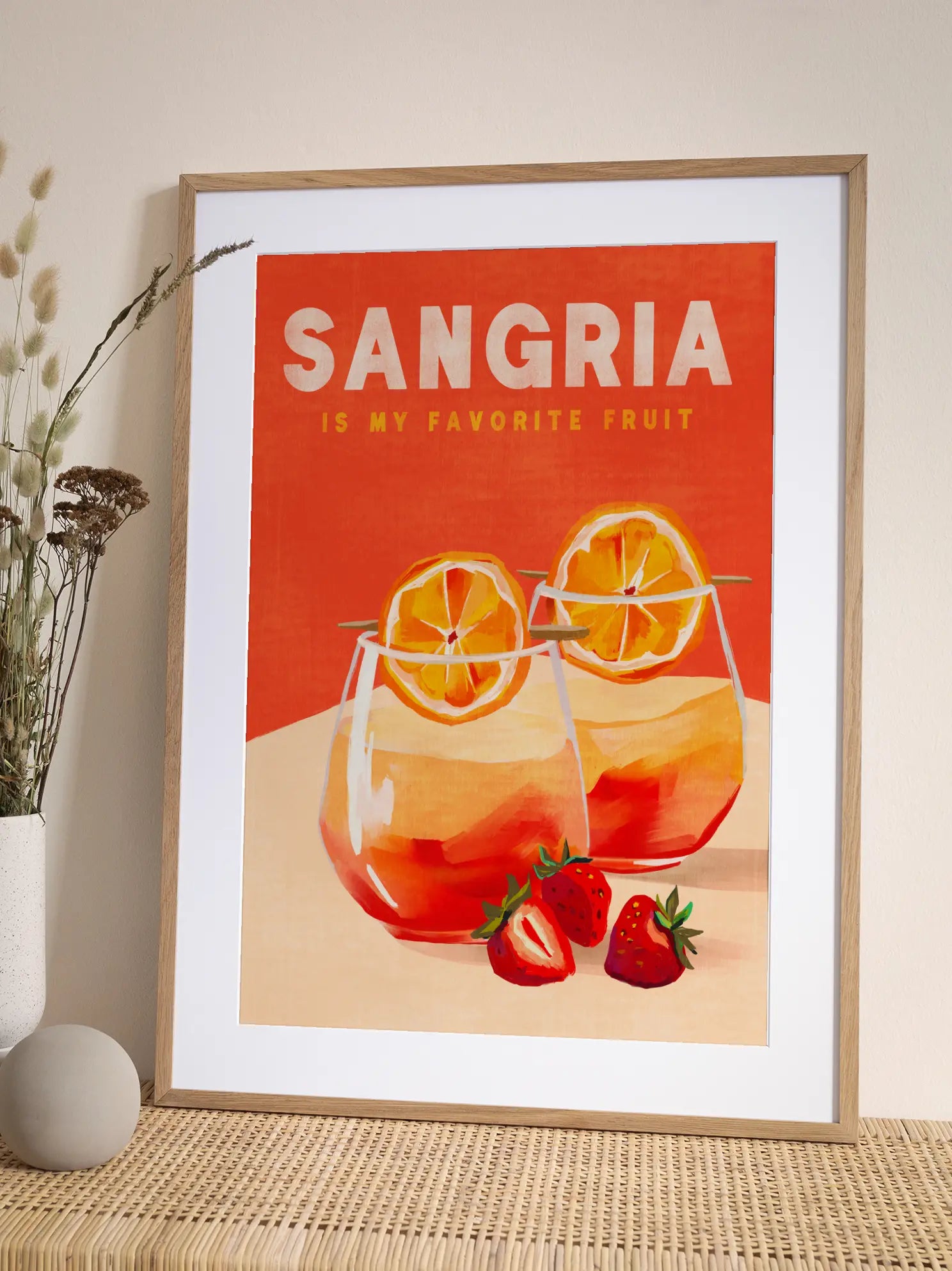 Sangria is my Favorite Fruit Poster