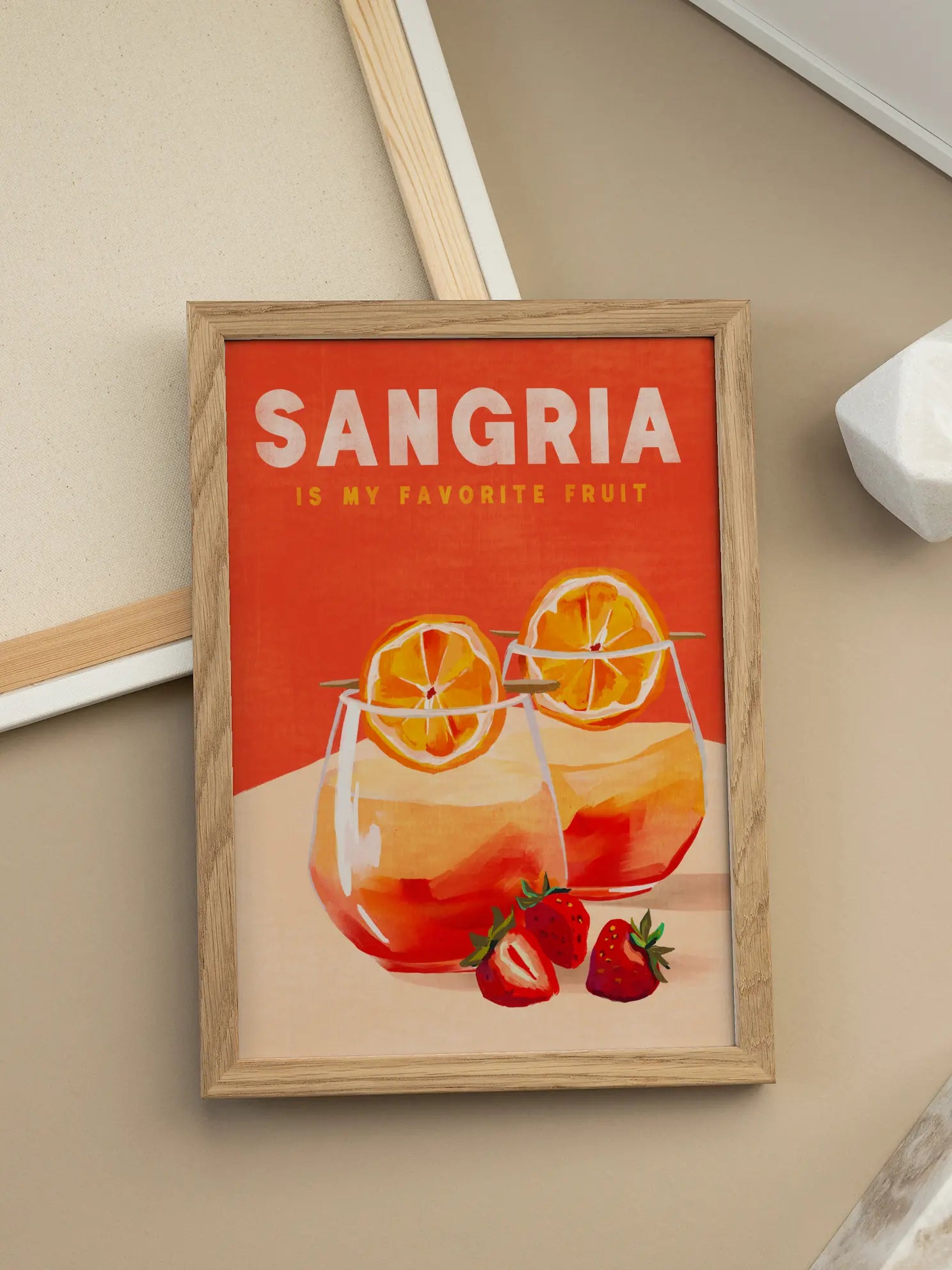 Sangria is my Favorite Fruit Poster