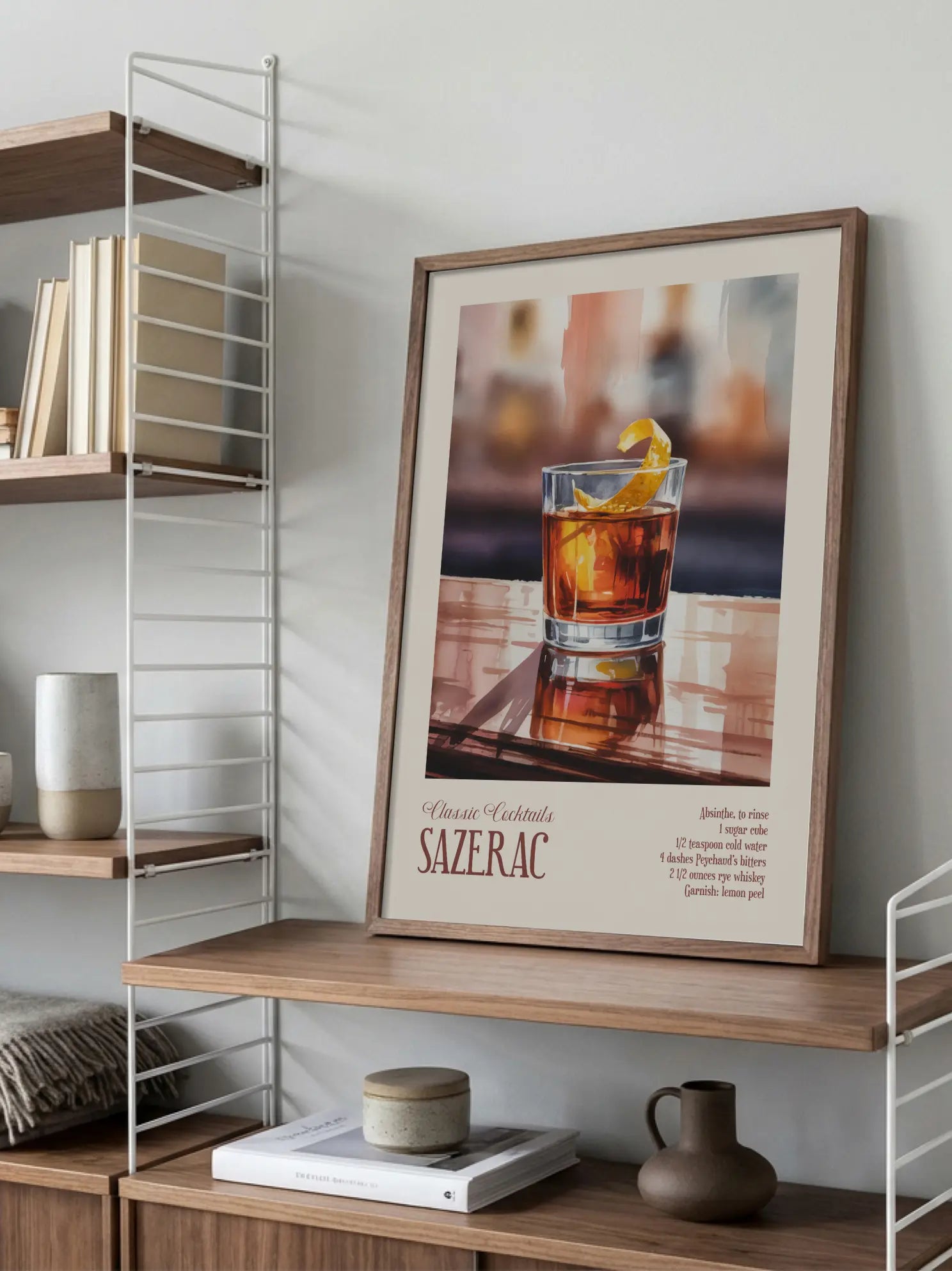 Sazerac Cocktail Poster
