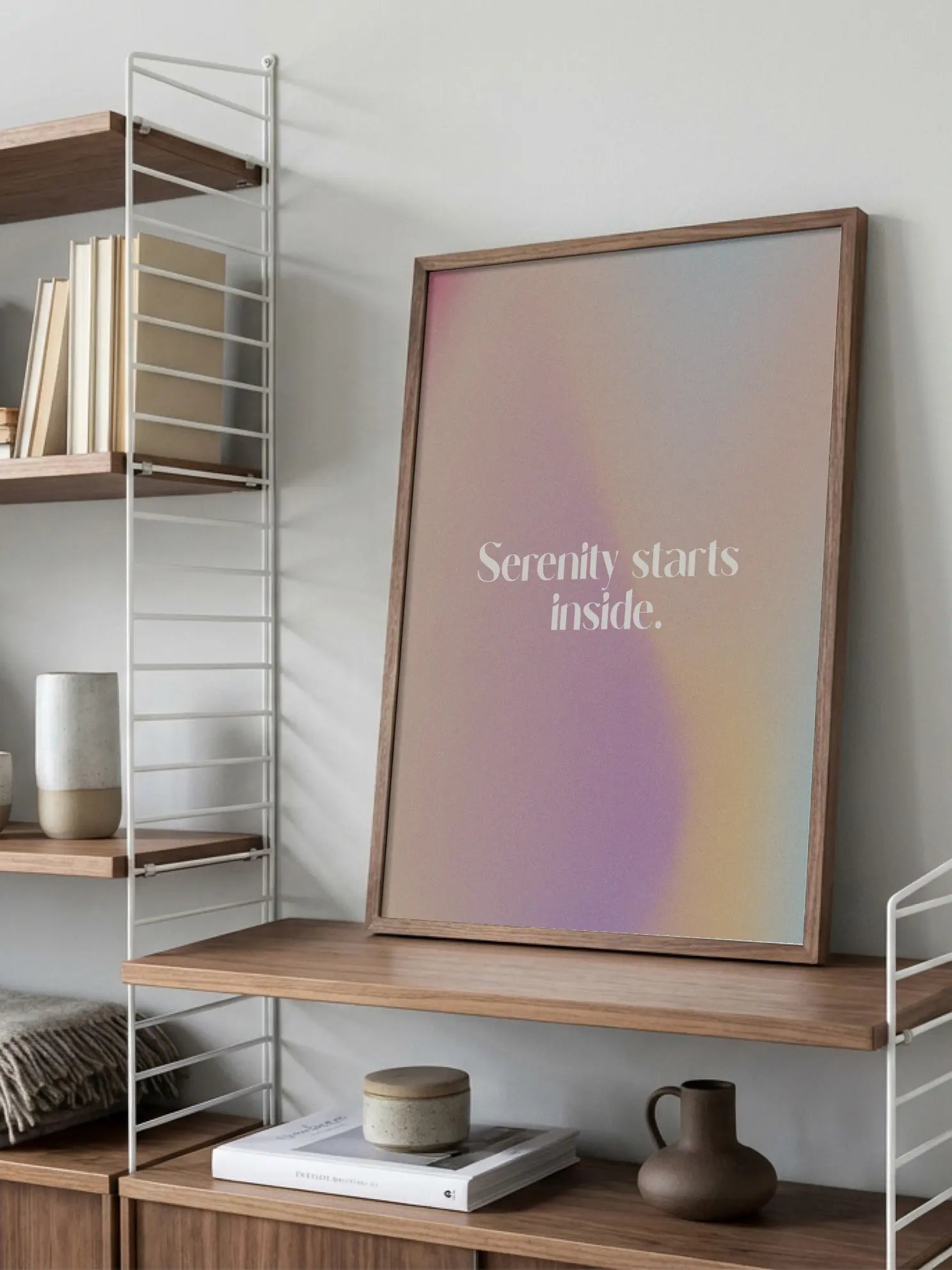 Serenity Starts Inside Poster