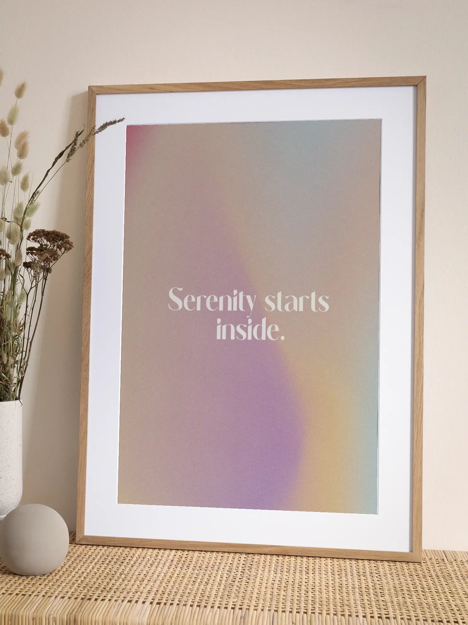 Serenity Starts Inside Poster