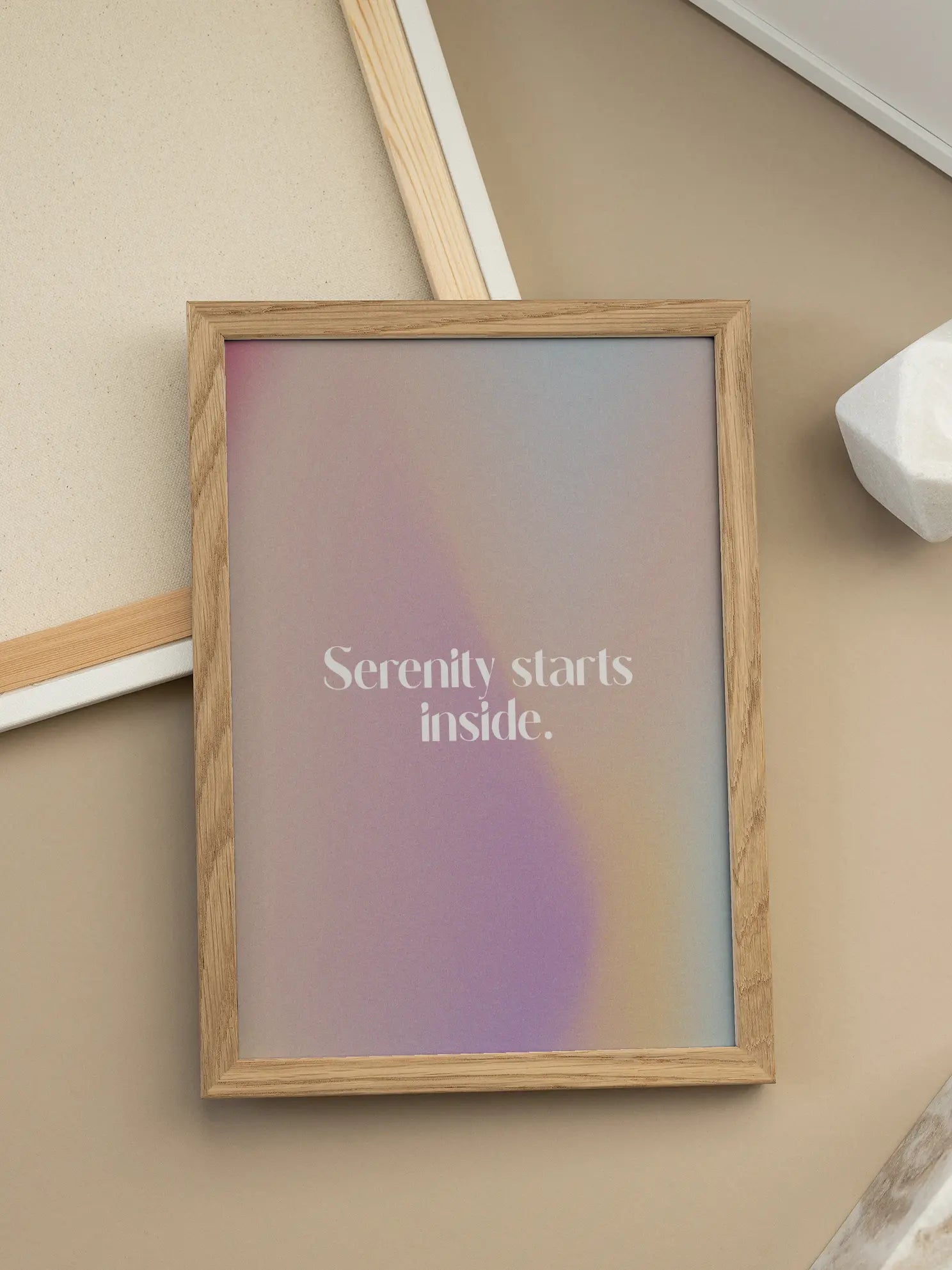 Serenity Starts Inside Poster