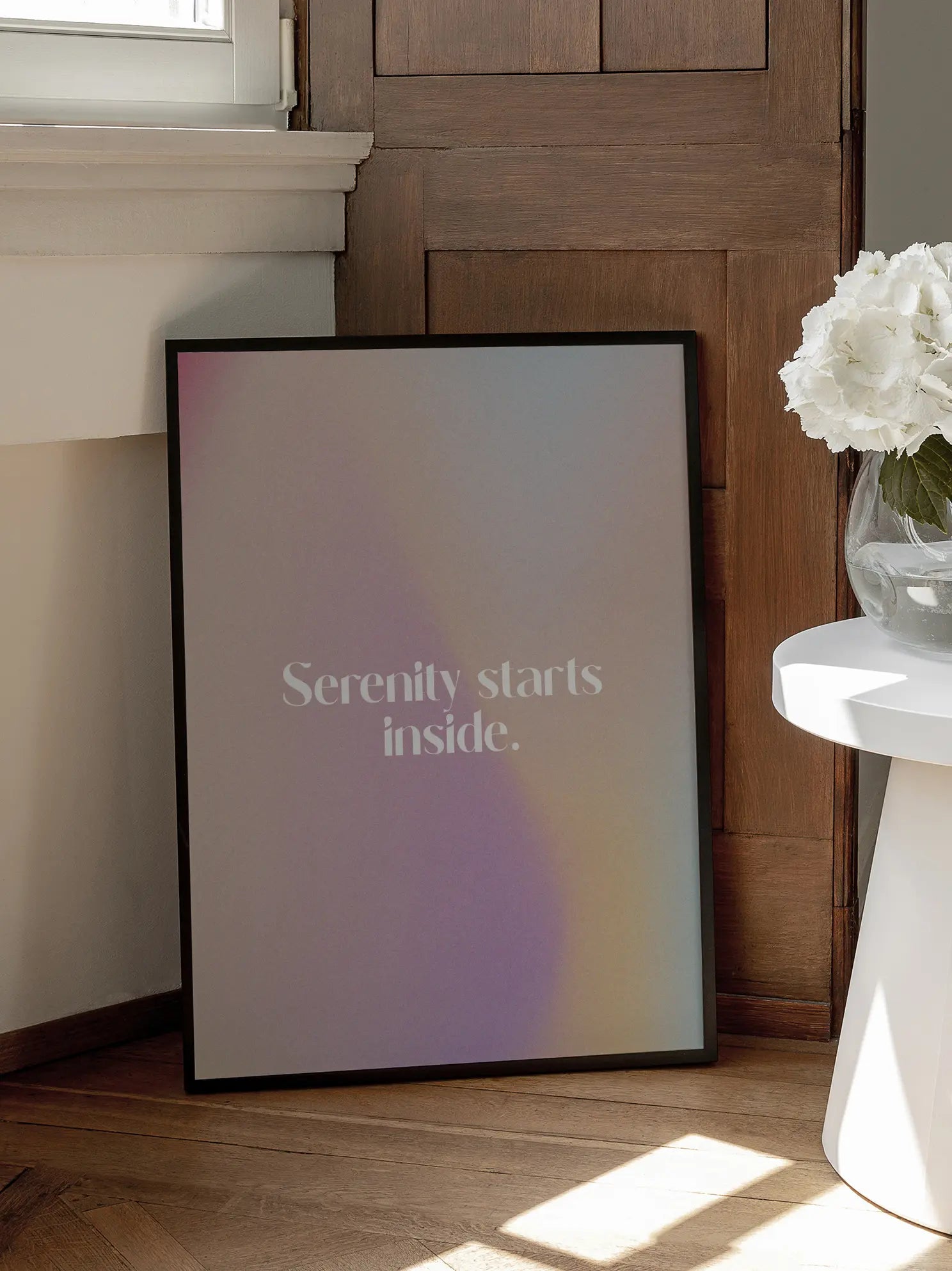 Serenity Starts Inside Poster