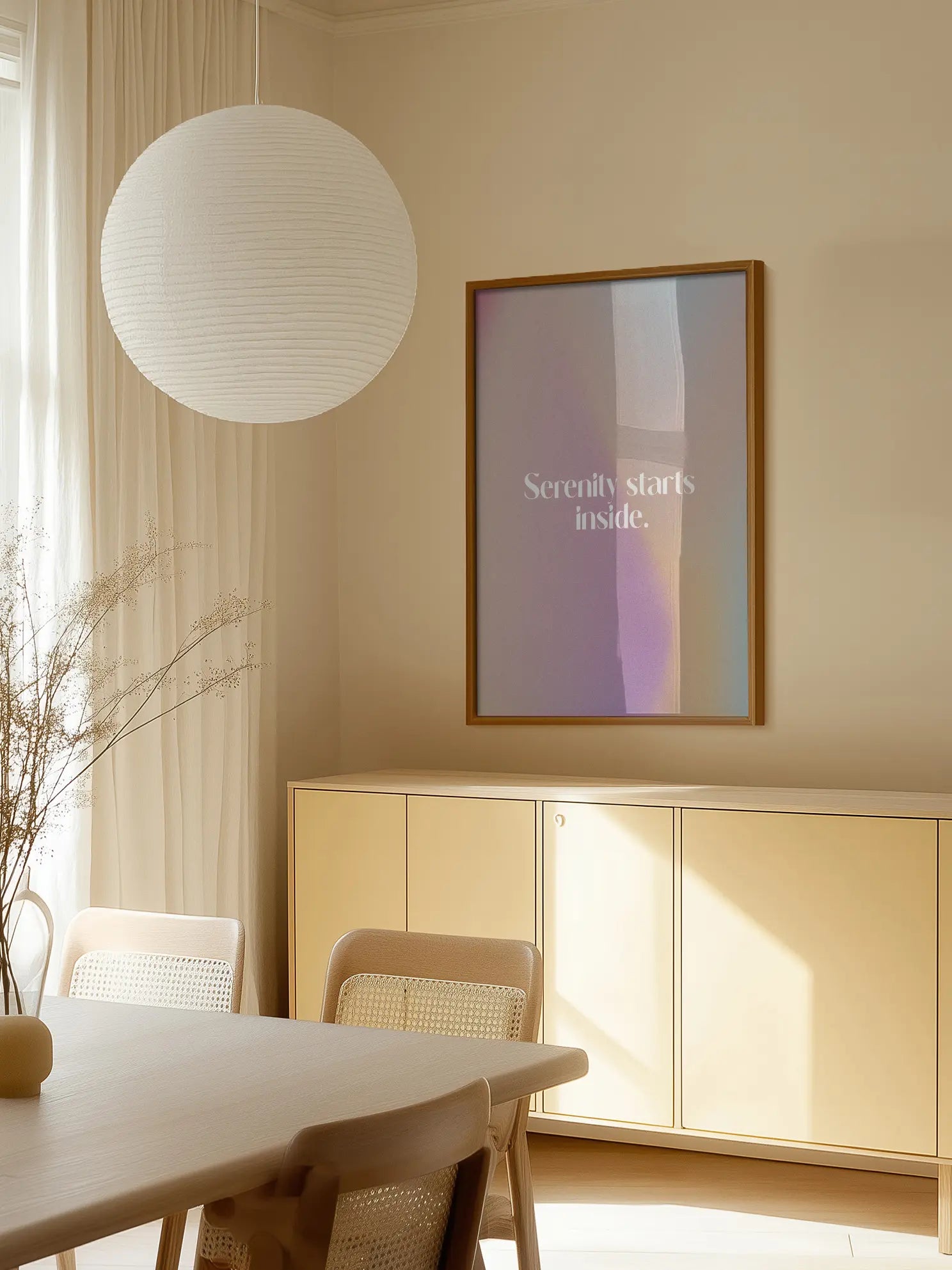 Serenity Starts Inside Poster