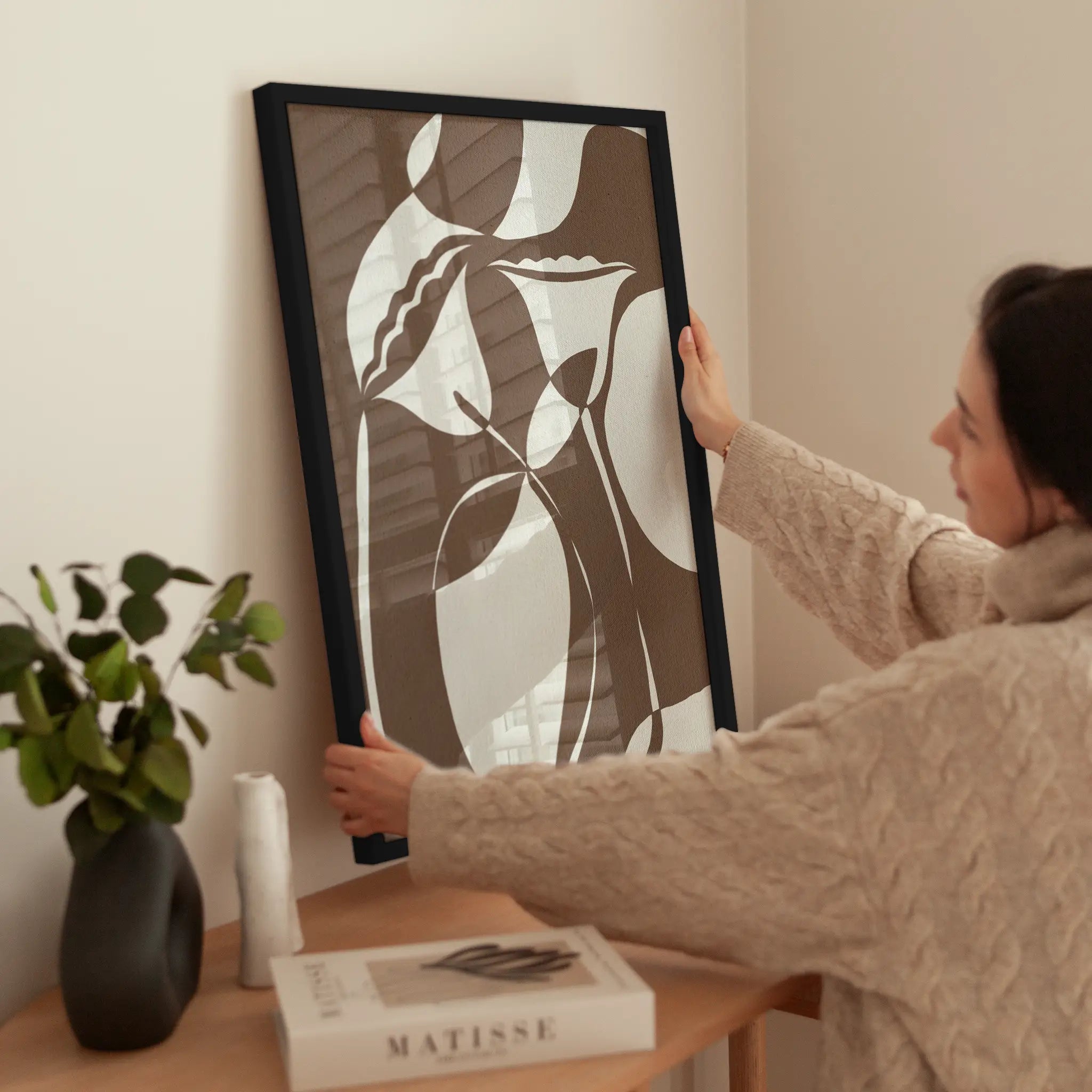 Shaped Botanical wird aufgehängt