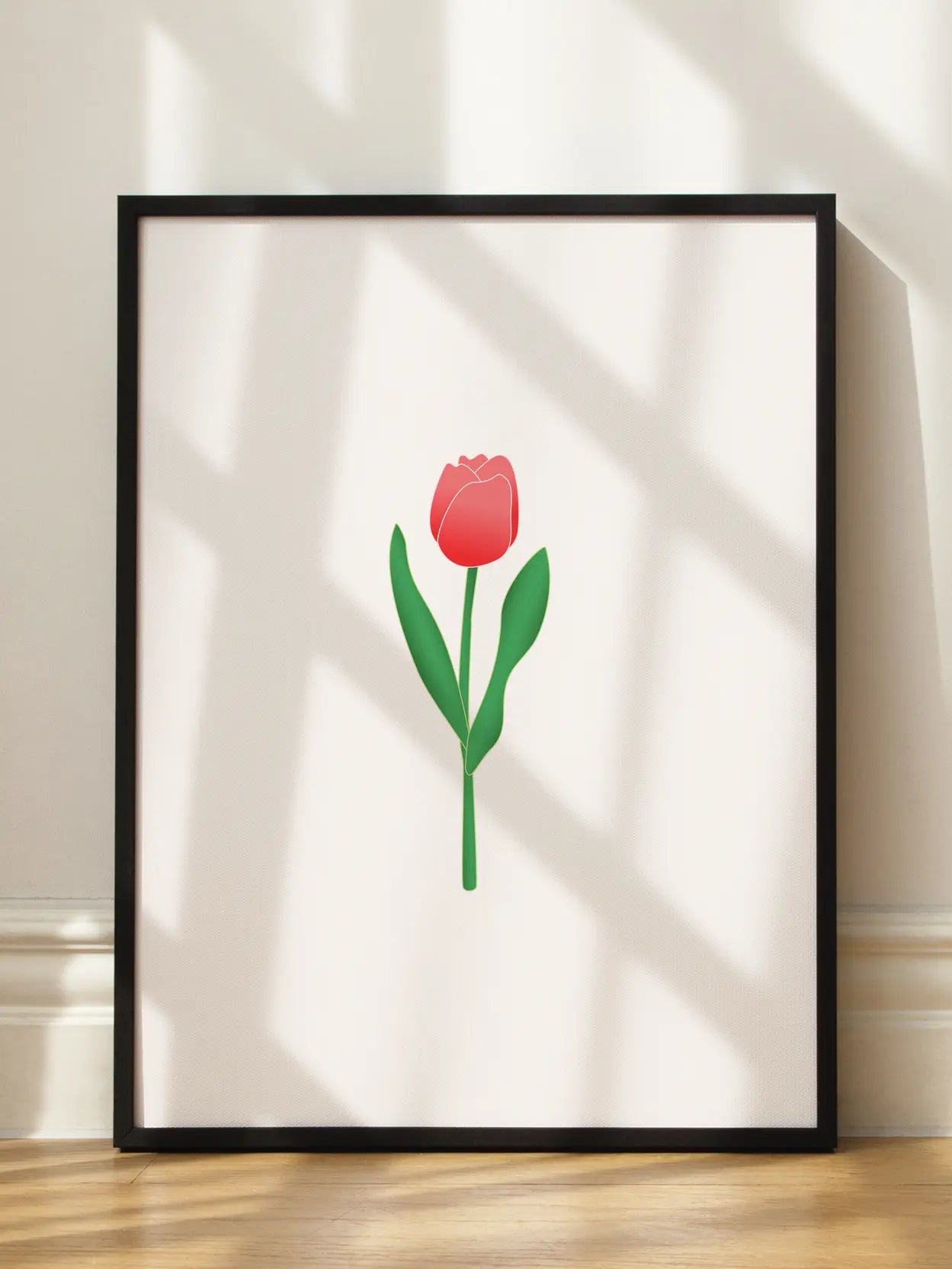 Single Red Tulip