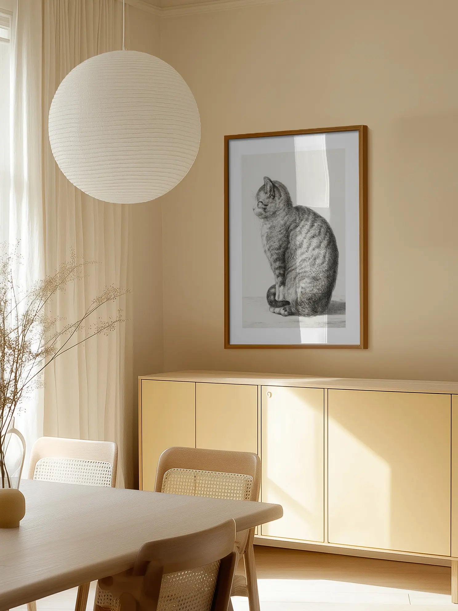 Sitting Cat Poster