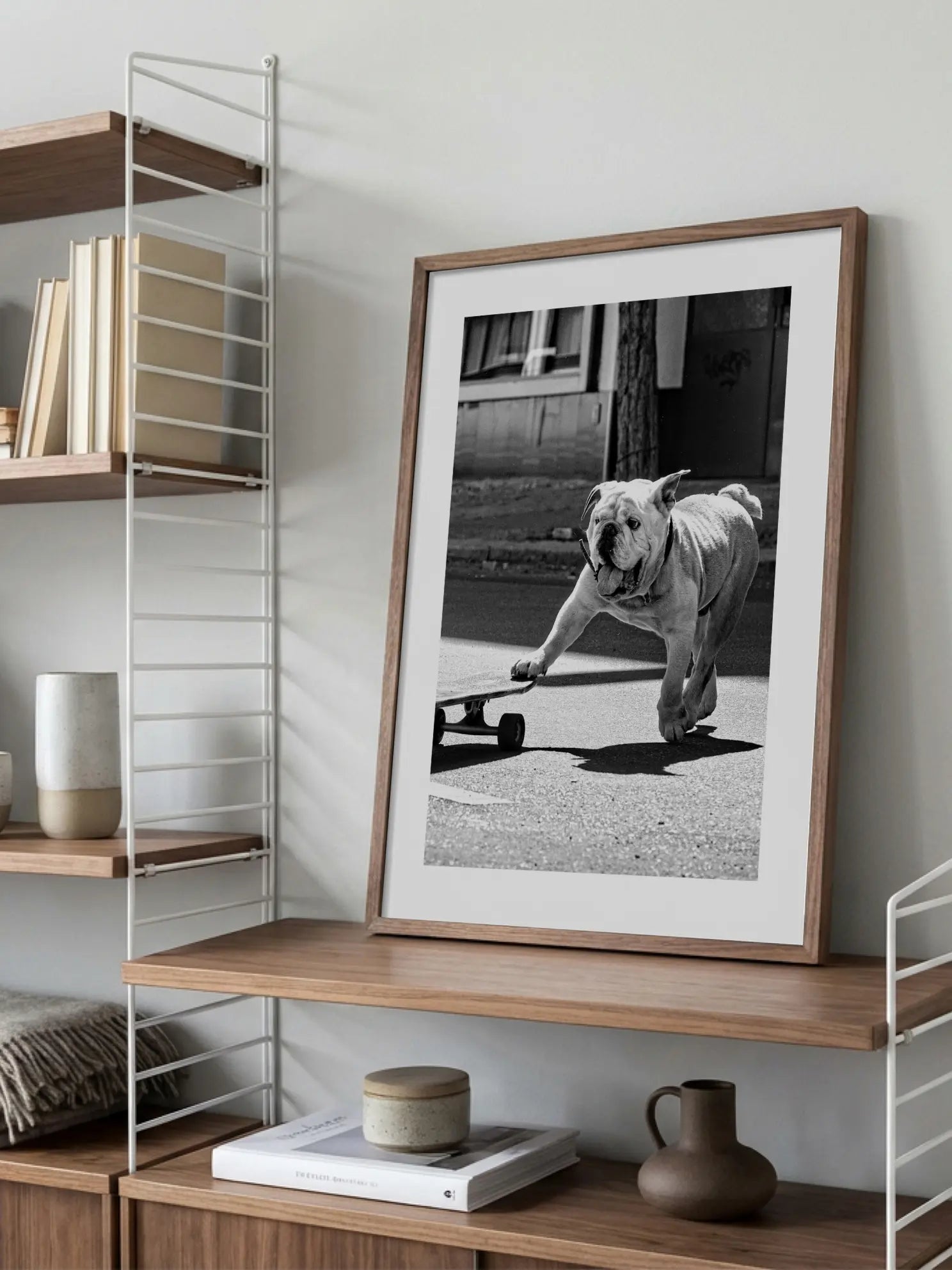 Skateboarding Dog Poster