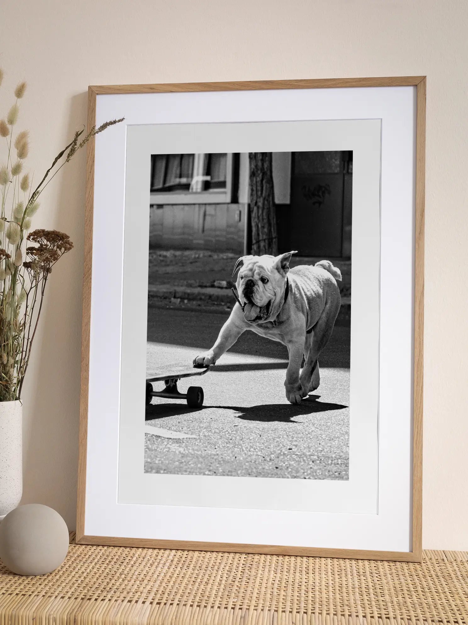 Skateboarding Dog Poster