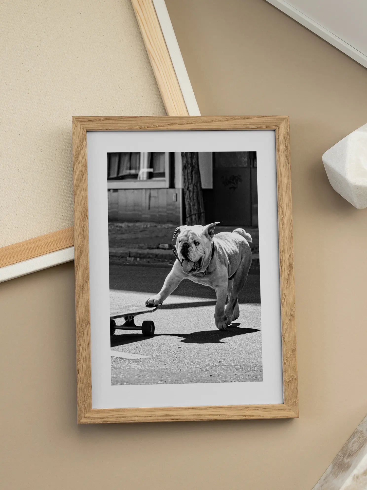 Skateboarding Dog Poster