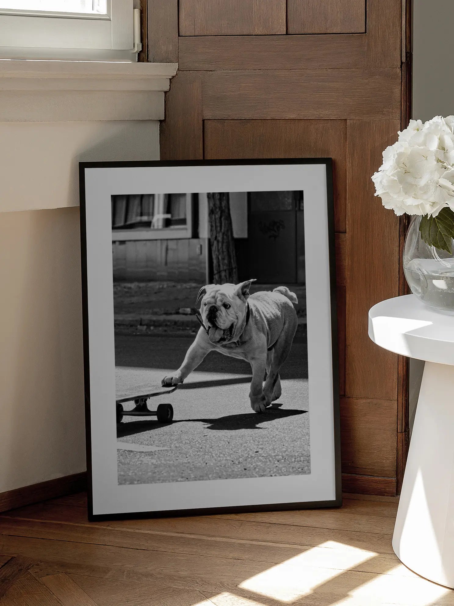 Skateboarding Dog Poster