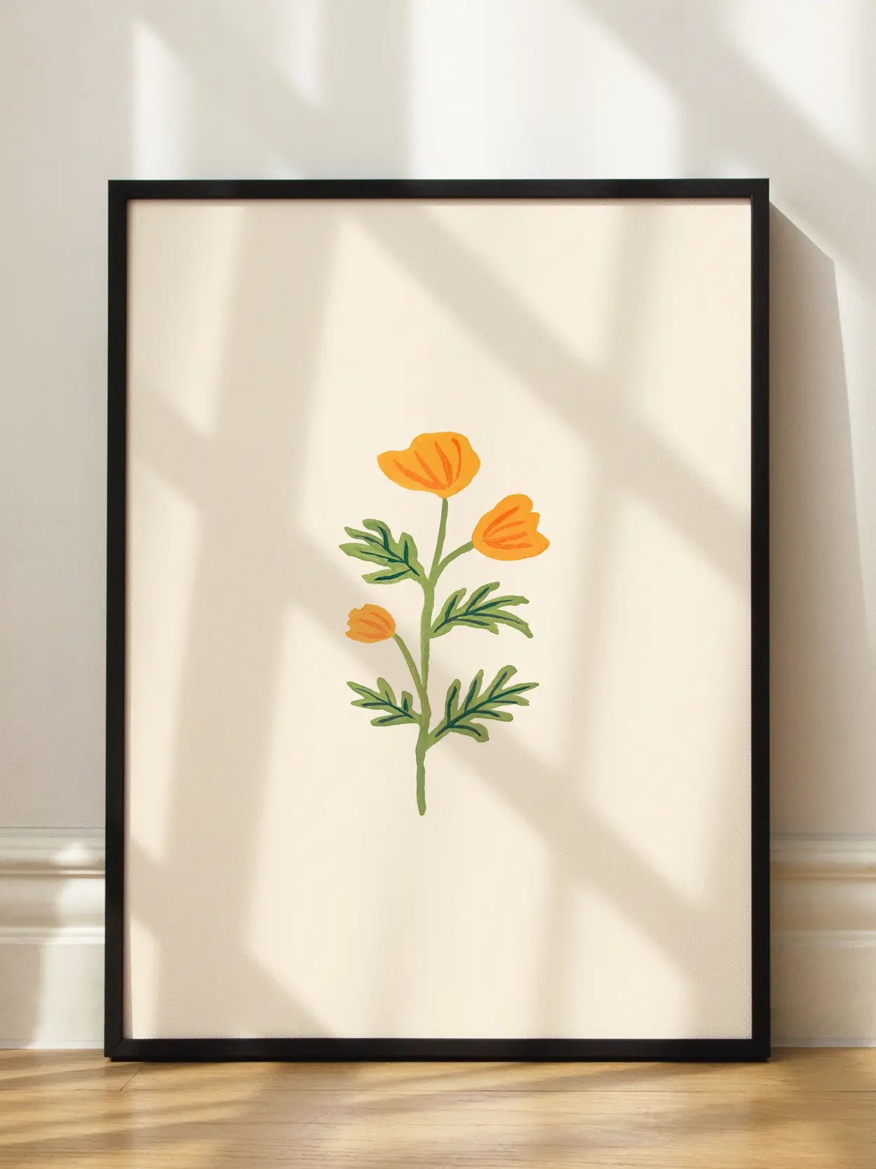 Small Yellow Wildflower Illustration