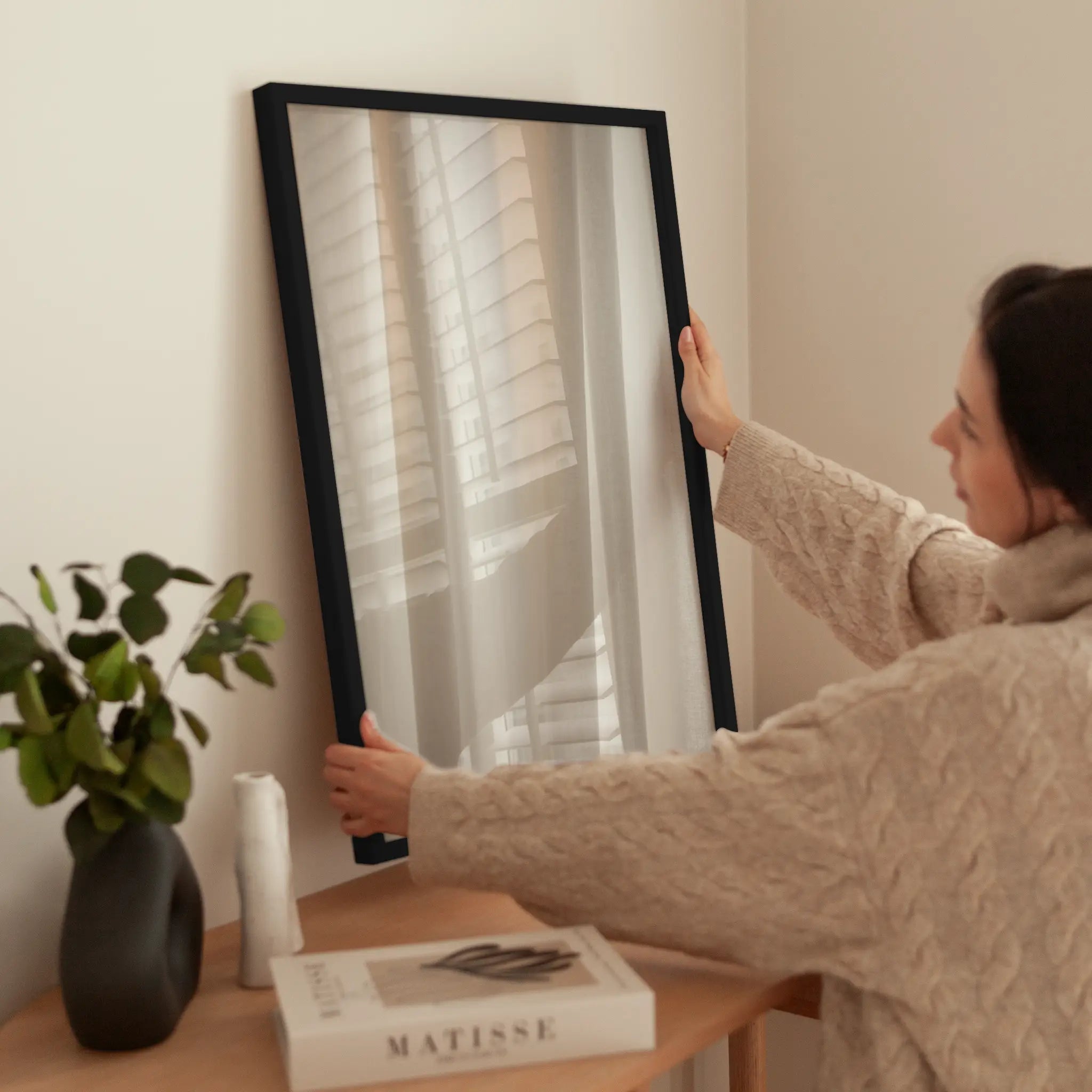 Soft Drapes wird aufgehängt