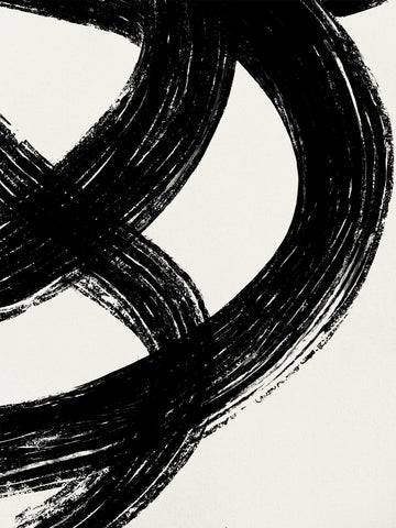 Schwarze, ineinander verschlungene Linien auf weißem Hintergrund.